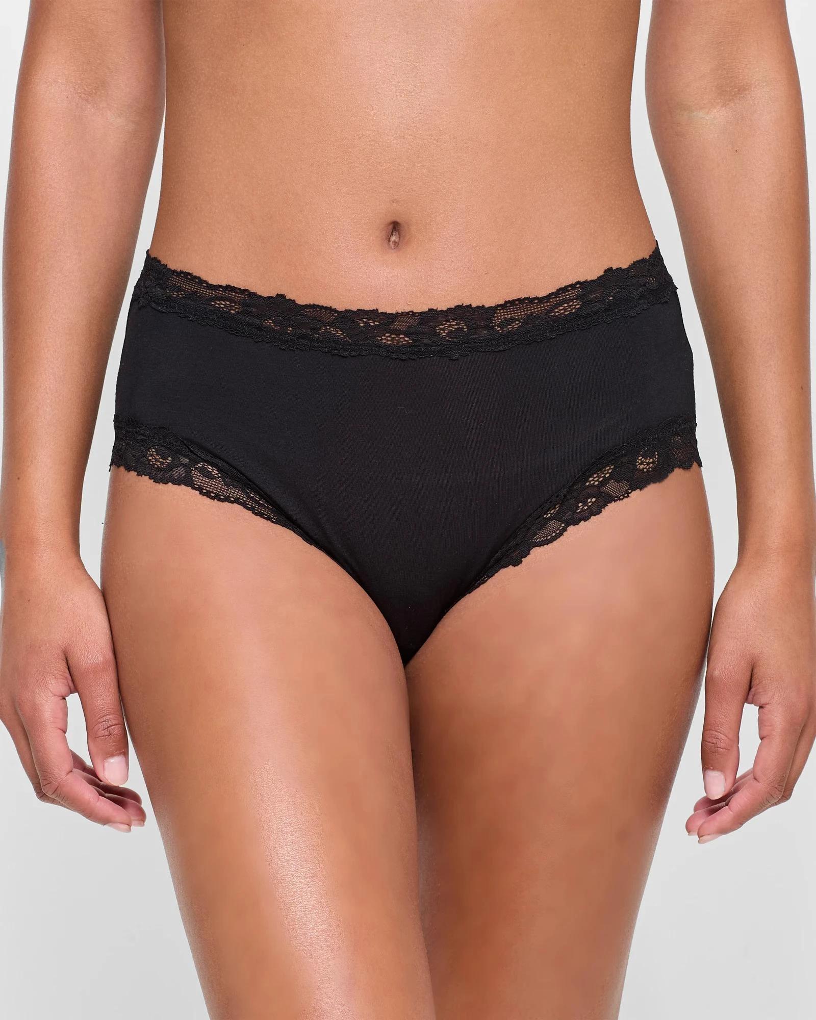 2 Target Woman 2 Pack Modal and Lace Midi Briefs BLACK, 2 of 4