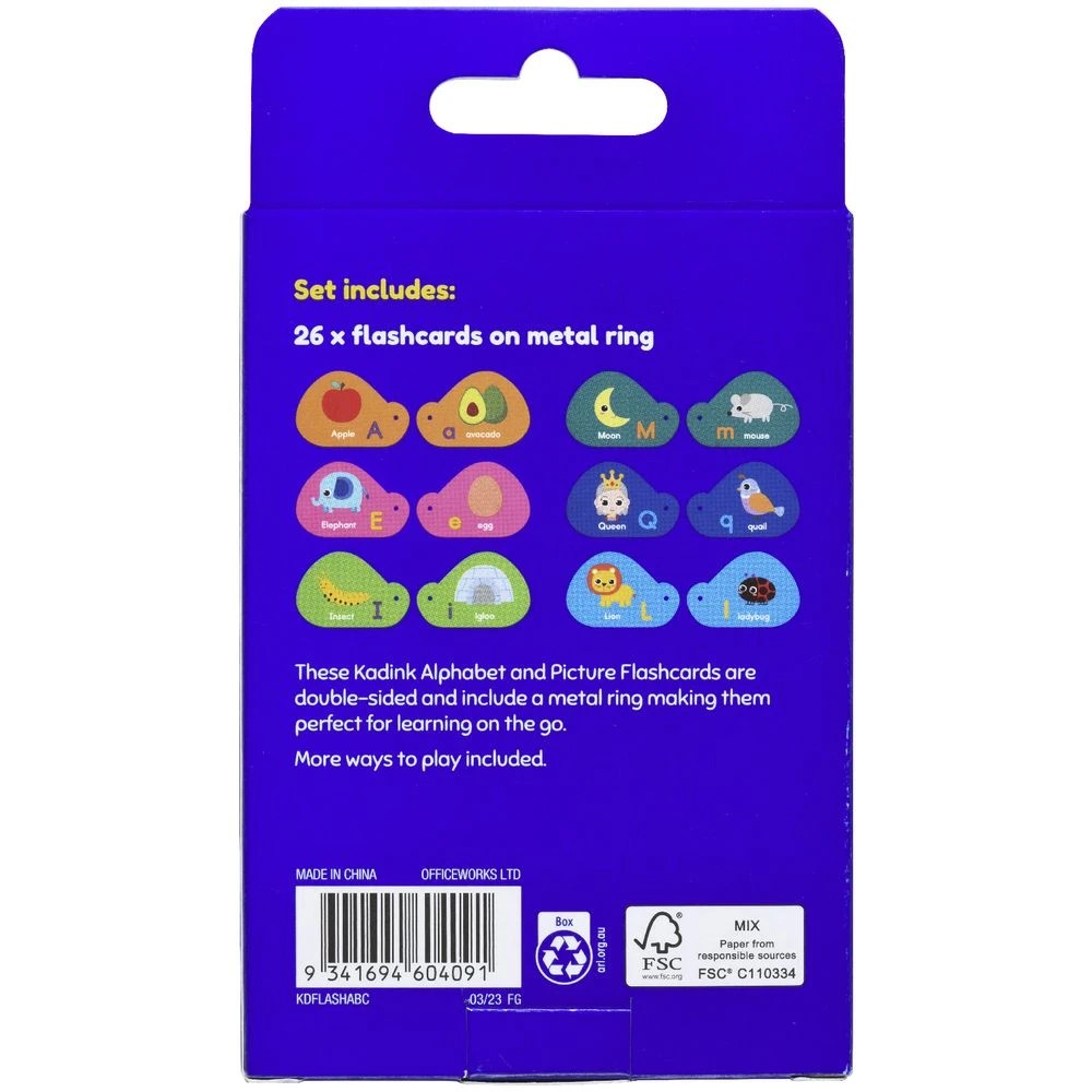 3 Kadink Flashcards Mini Alphabet Book, 3 of 5