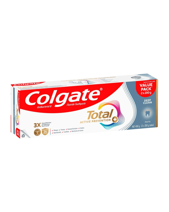 2 Pack Colgate Total Active Prevention Toothpaste Deep Clean