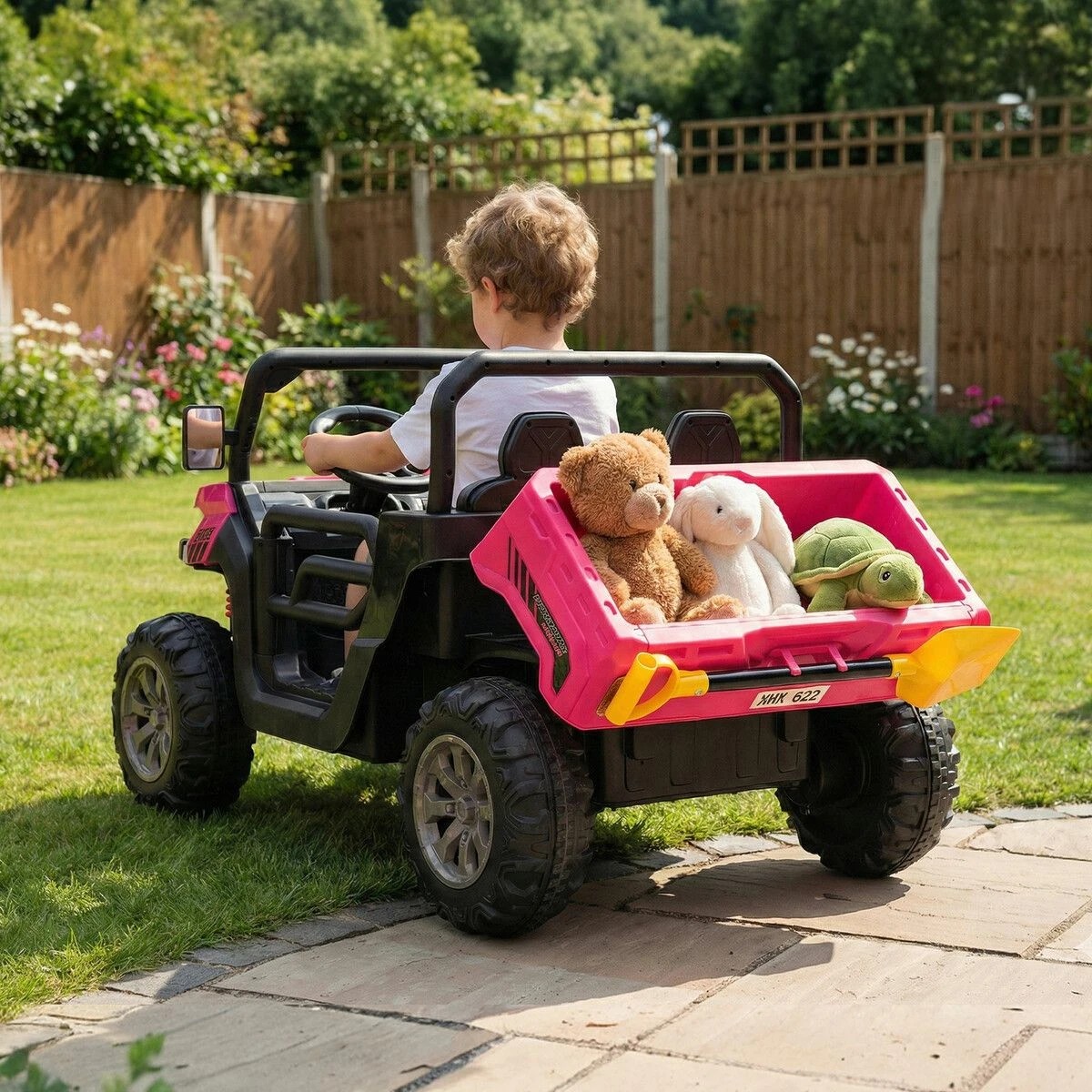 3 Fellow Kids Ride On Car 12V Battery Electric Vehicle Toy Off Road UTV Pickup Dump, 3 of 5