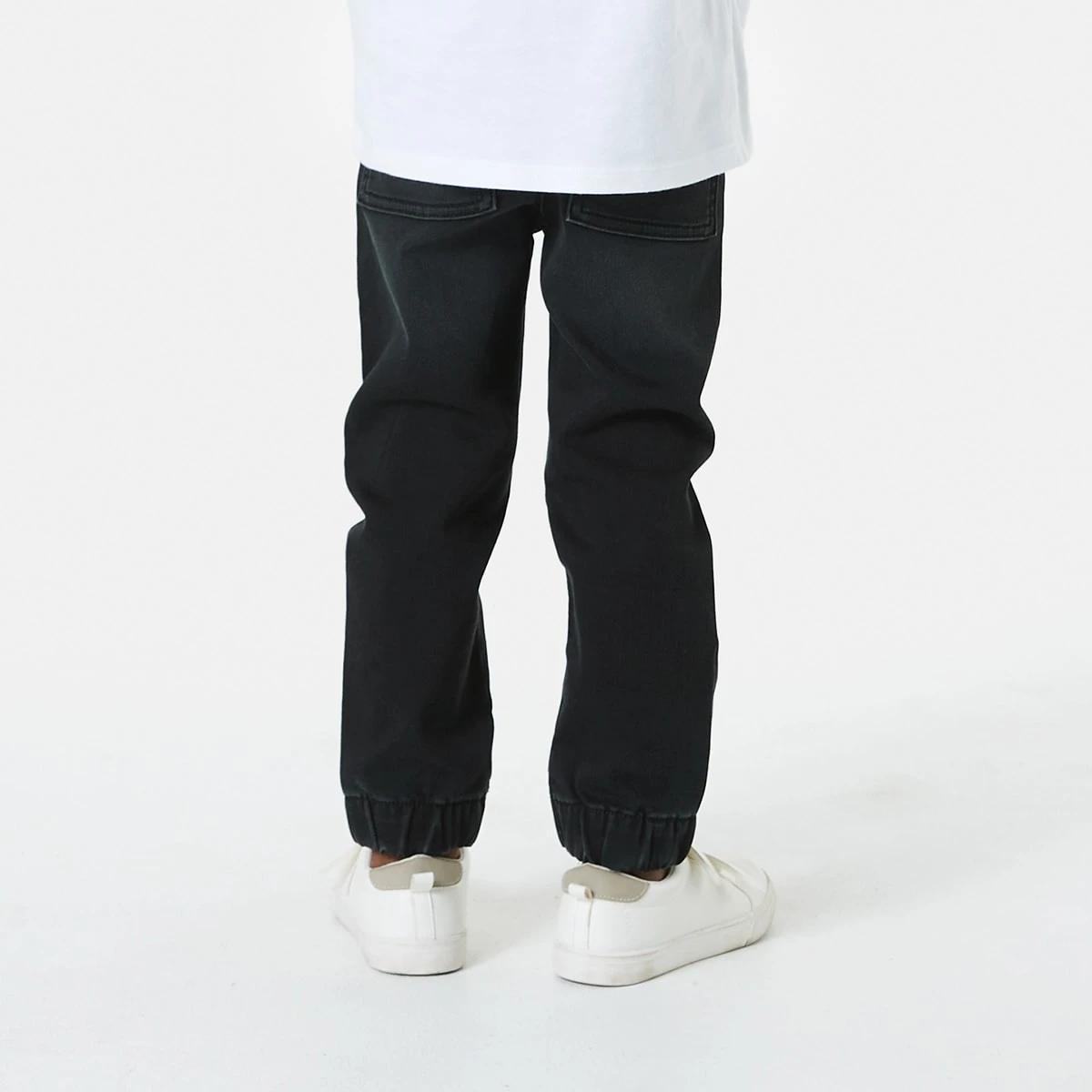 2 Knit Denim Jogger Jeans Black Wash, 2 of 8