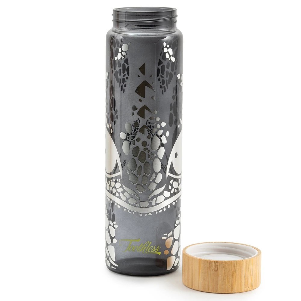 2 How To Train Your Dragon - Toothless Glass Drink Bottle - Black,Silver,Wooden, 2 of 4