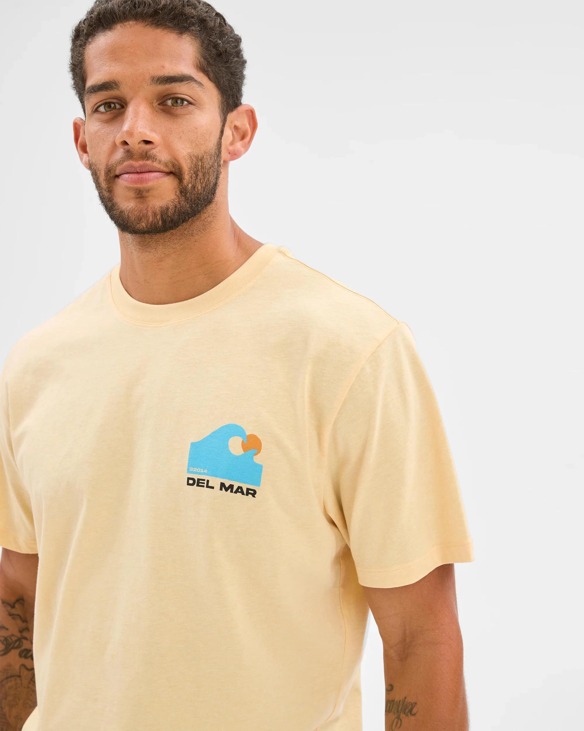 4 Target Australian Cotton Blend Wave Print T-Shirt YELLOW MARLE, 4 of 6