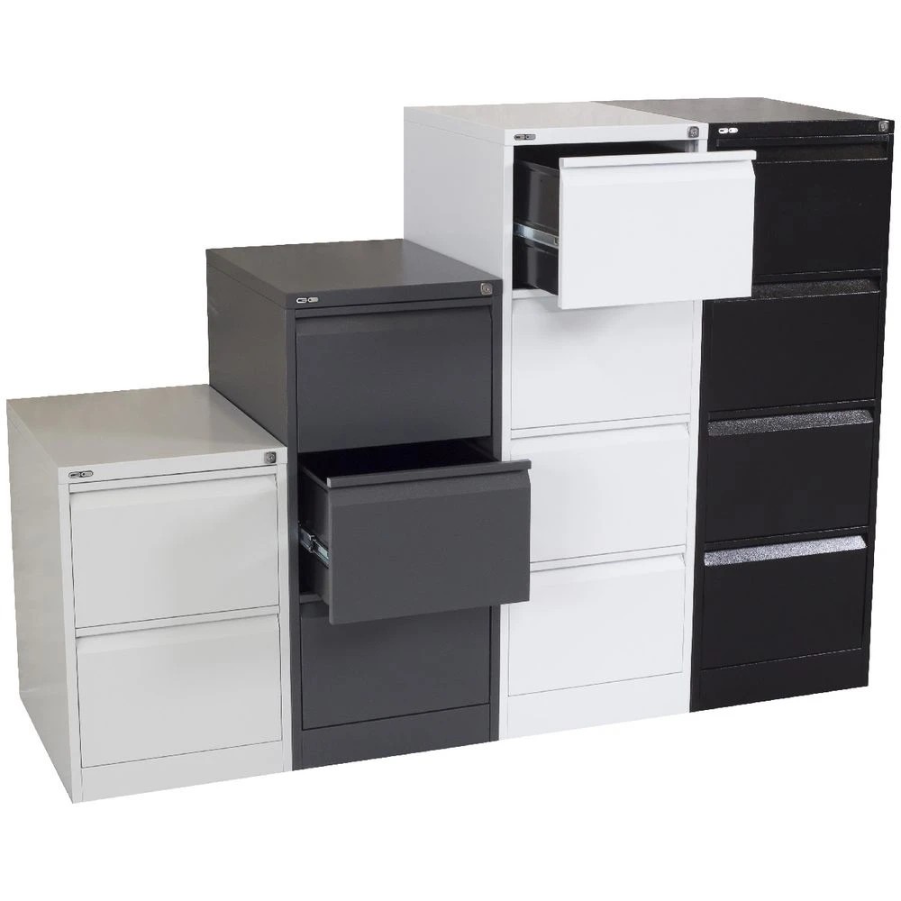 5 GO 4 Drawer Filing Cabinet White Cabinets Filing Drawer Cabinets Commercial Filing, 5 of 6