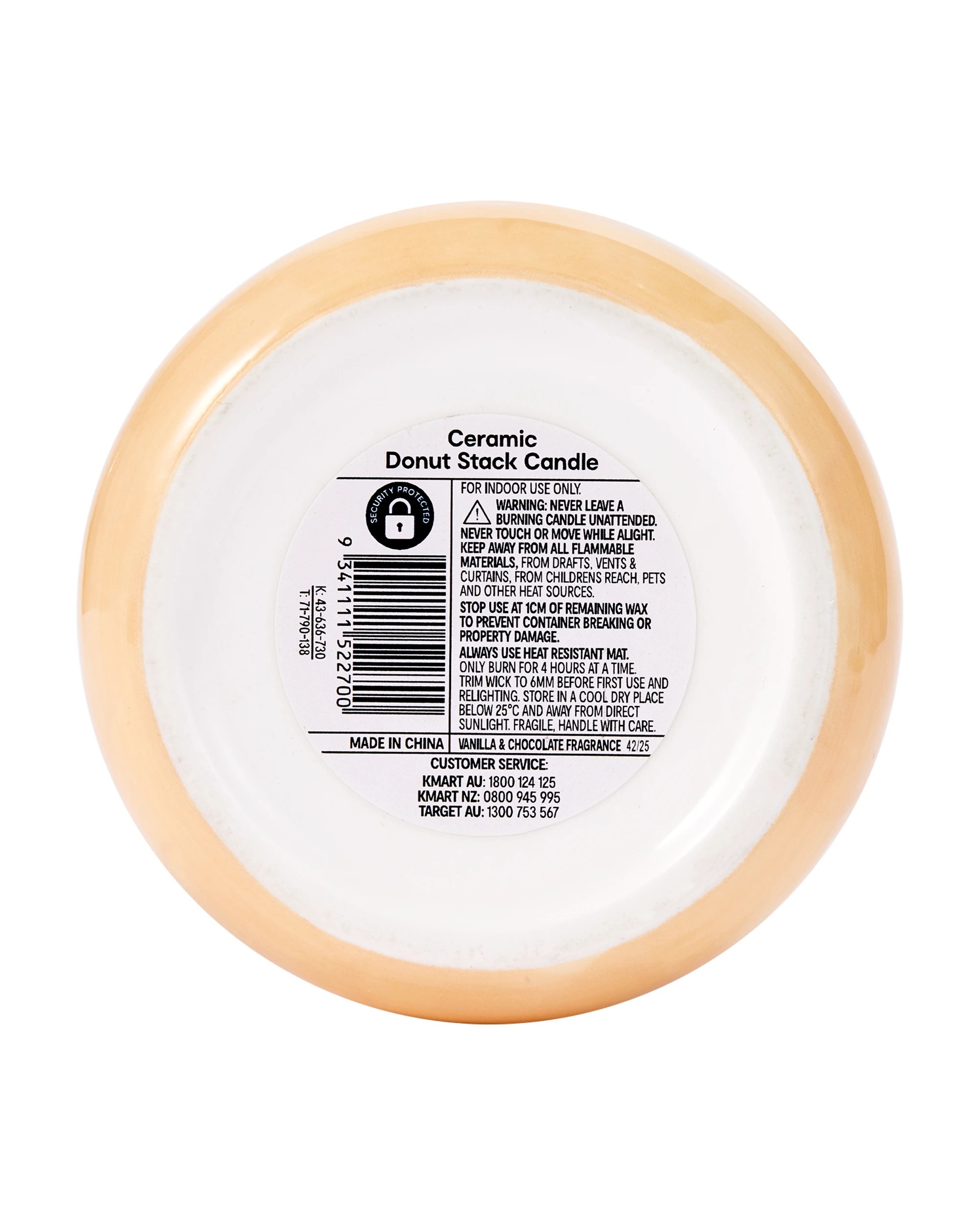 6 Ceramic Donut Stack Candle, 6 of 6