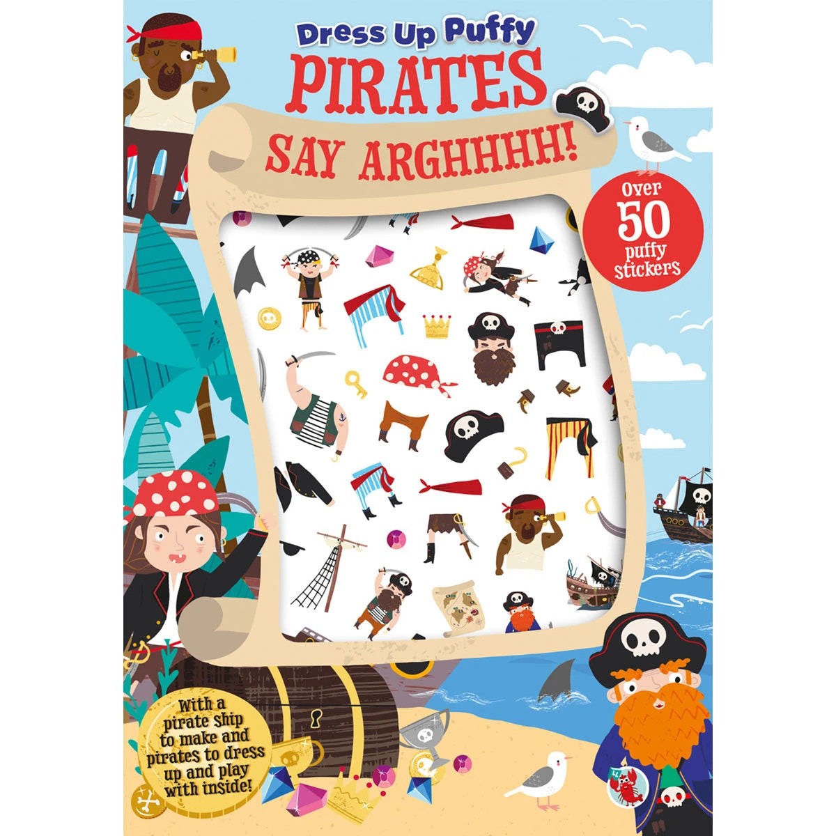 1 Bonnier Books Puffy Stickers: Pirates Say Arghh, 1 of 2
