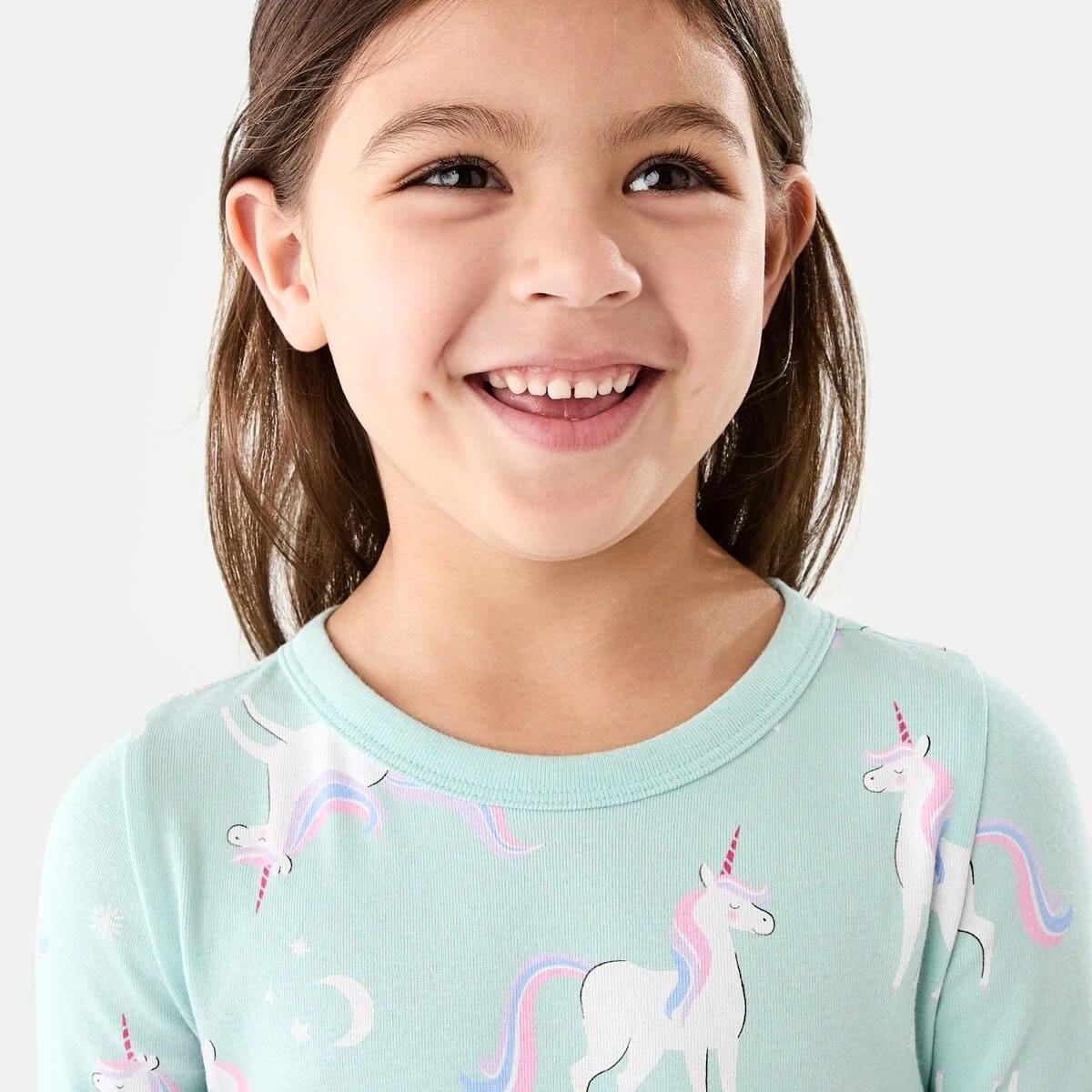 3 Rib Pyjama Set Blu Unicrn, 3 of 9