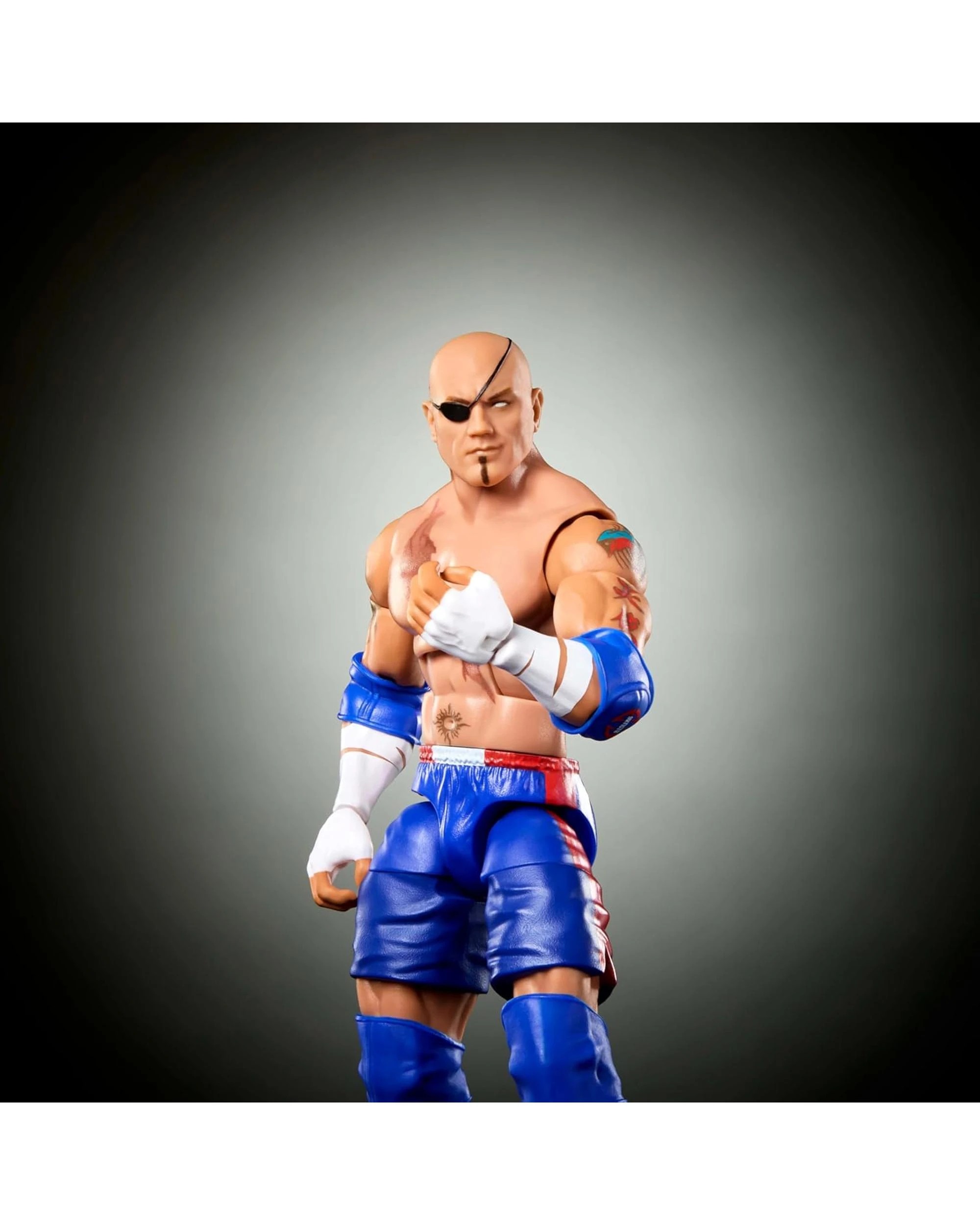 1 WWE X Street Fighter Elite Collection Batista as Sagat 6 inch Action Figure, 1 of 4