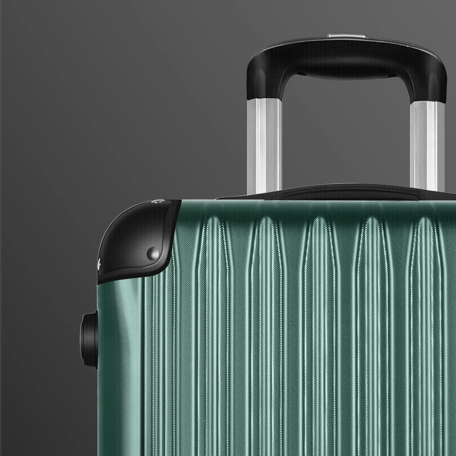 4 Alfordson Luggage 3PCS Set Suitcase ABS+PC Trolley TSA Hard Shell Case - Green, 4 of 9