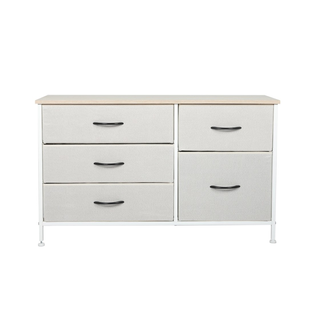 7 Levede 5 Drawer Chest Of Drawers - Beige, 7 of 7
