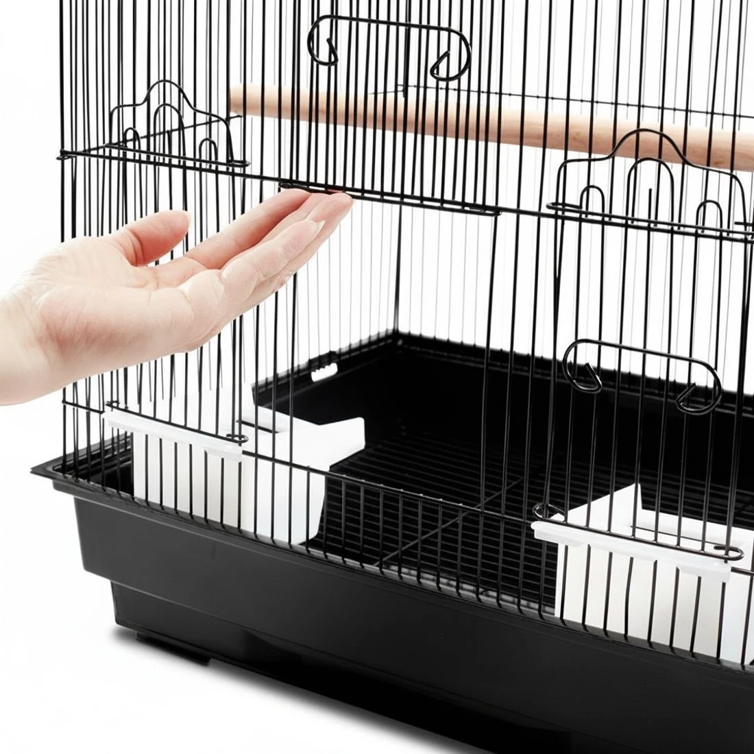 8 i.Pet Bird Cage 88cm Large Aviary - Black, 8 of 8