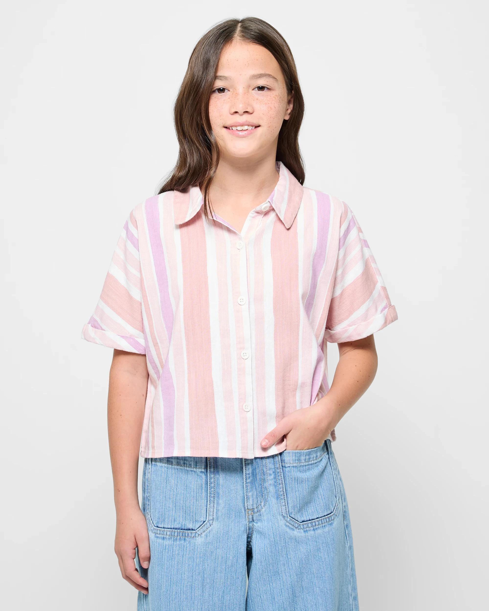 1 Target Print Short Sleeve Shirt STRIPE, 1 of 5