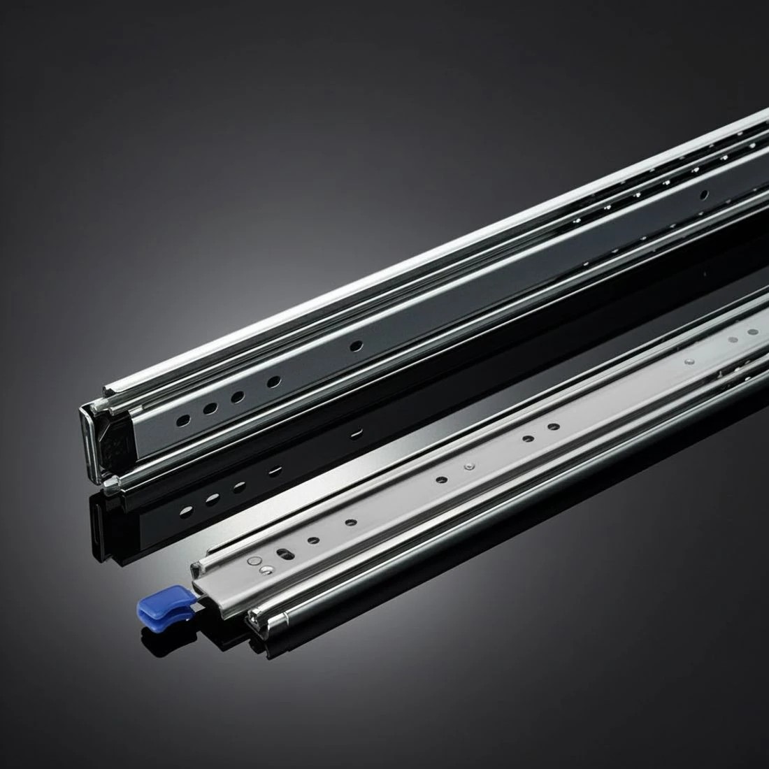 5 Giantz 2x Drawer Slides Full Extension Locking 227kg 914-1829mm Length - Silver, 5 of 8