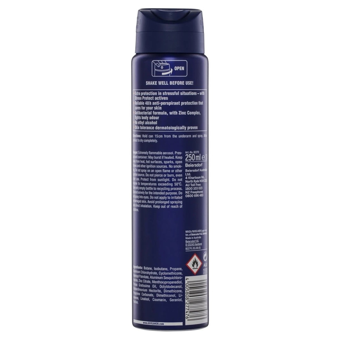 2 Nivea Men Stress Protect Anti-Perspirant Aerosol, 2 of 7
