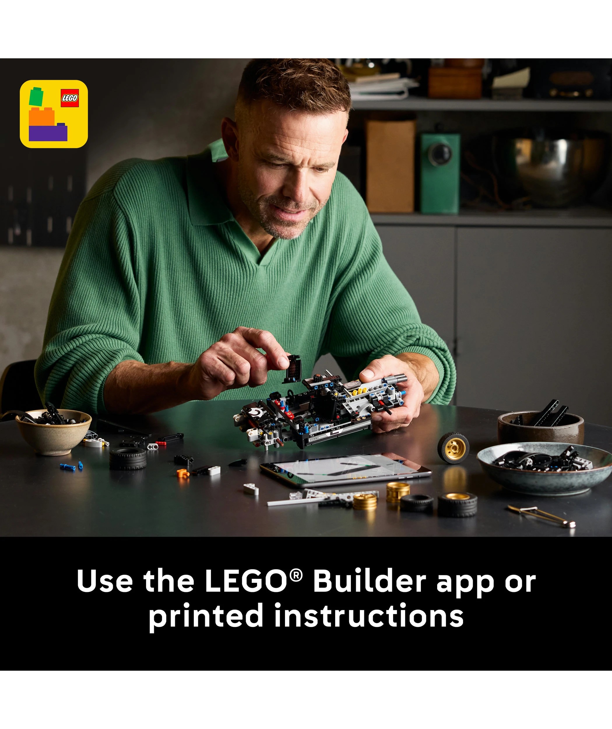 7 LEGO Technic 1966 Ford GT40 MKII Race Car 42223, 7 of 10