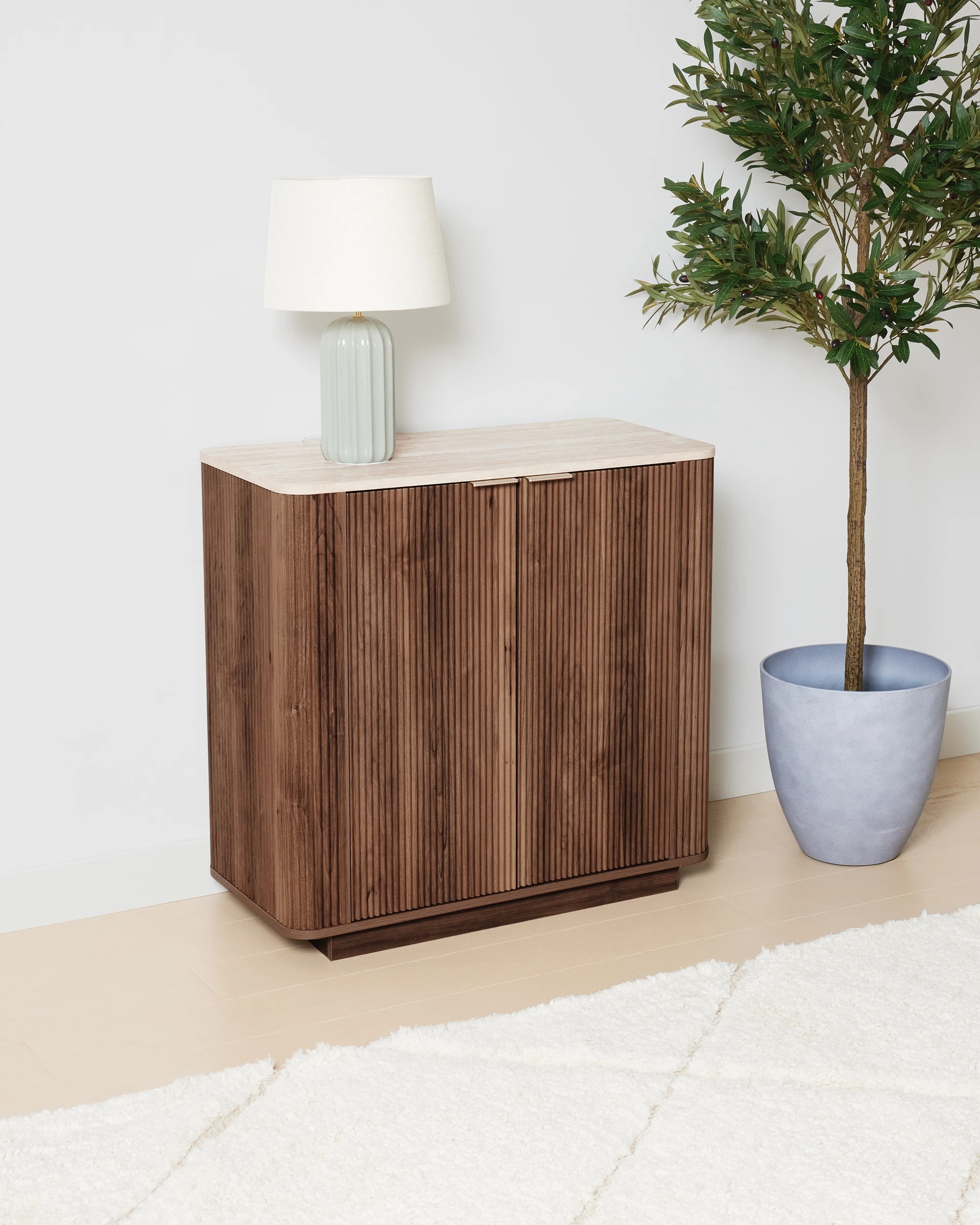 2 Claire 2 Door Cabinet - Walnut, 2 of 8