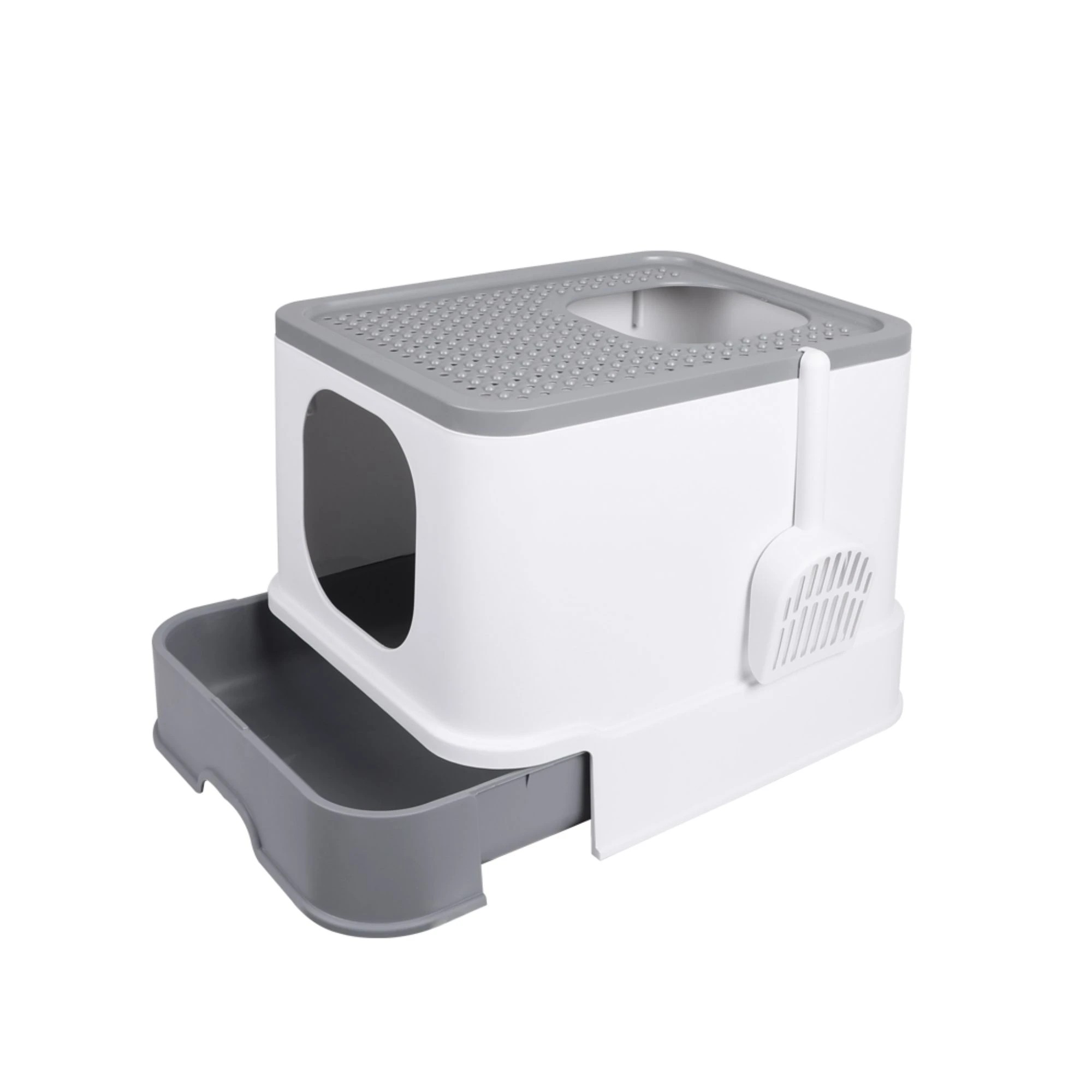 1 Pawz Cat Litter Box - Grey, 1 of 7