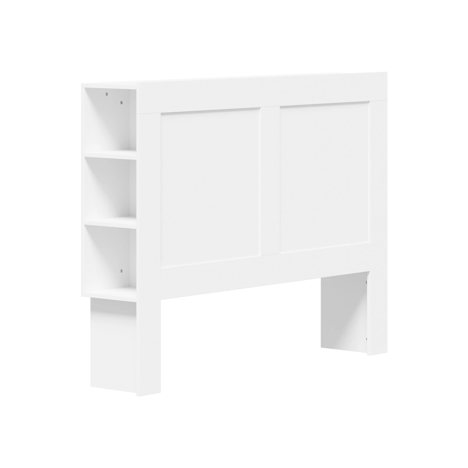 8 Oikiture Headboard Bed Head Queen Size Bedhead With Storage Shelves
 - White, 8 of 10