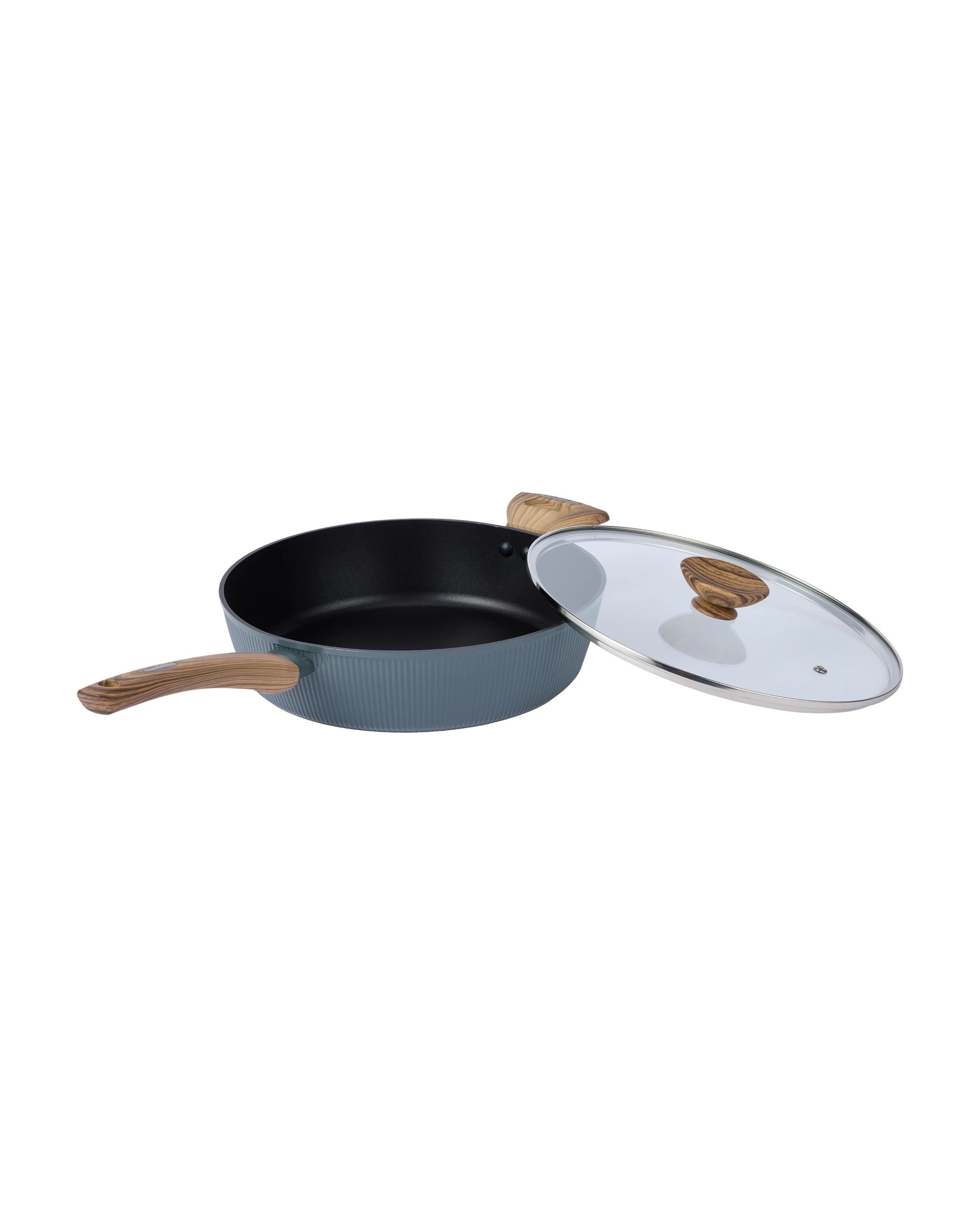 2 28cm Linear Saute Pan - Wood Look, 2 of 6