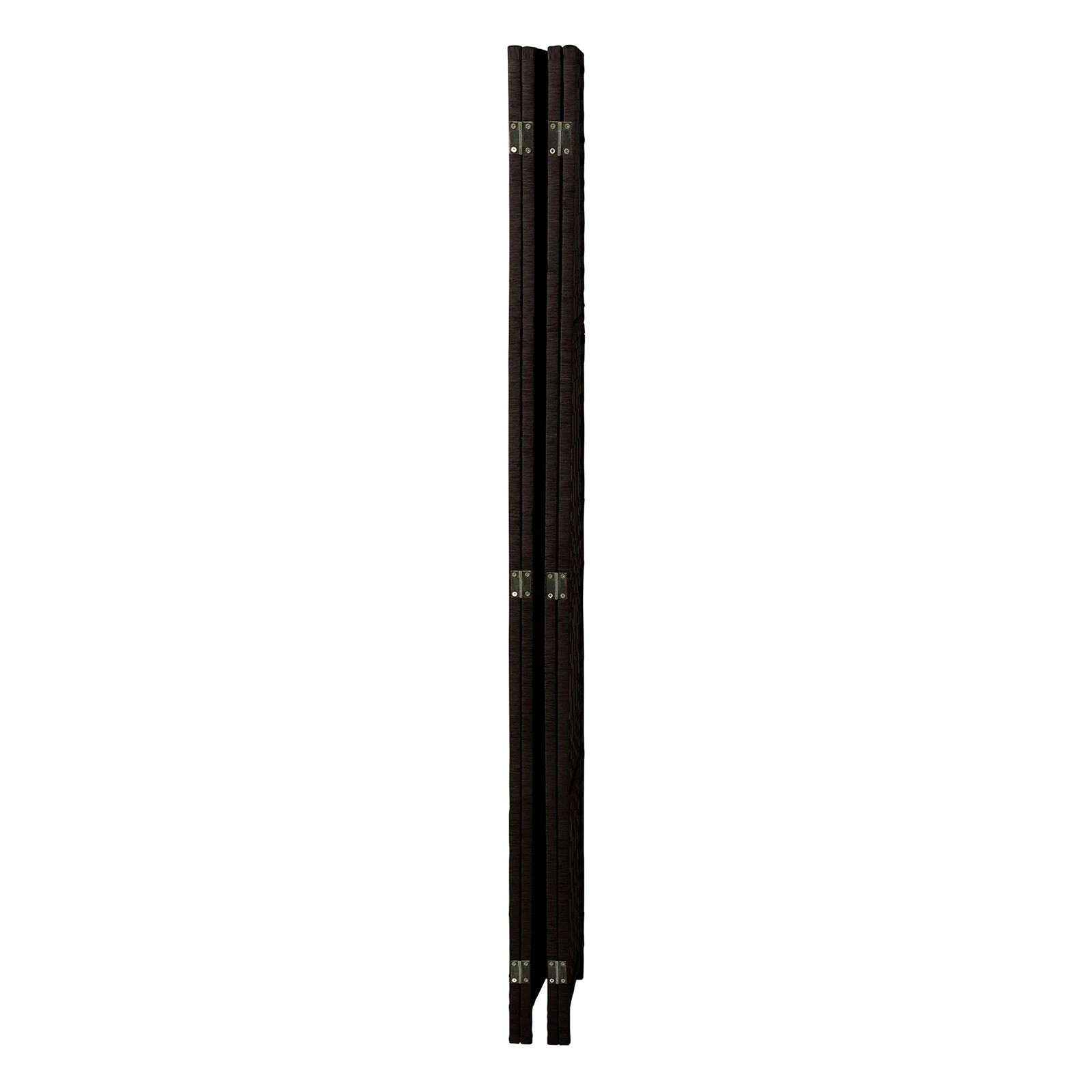 9 Oikiture 4 Panel Room Divider Screen Privacy Dividers - Brown, 9 of 10