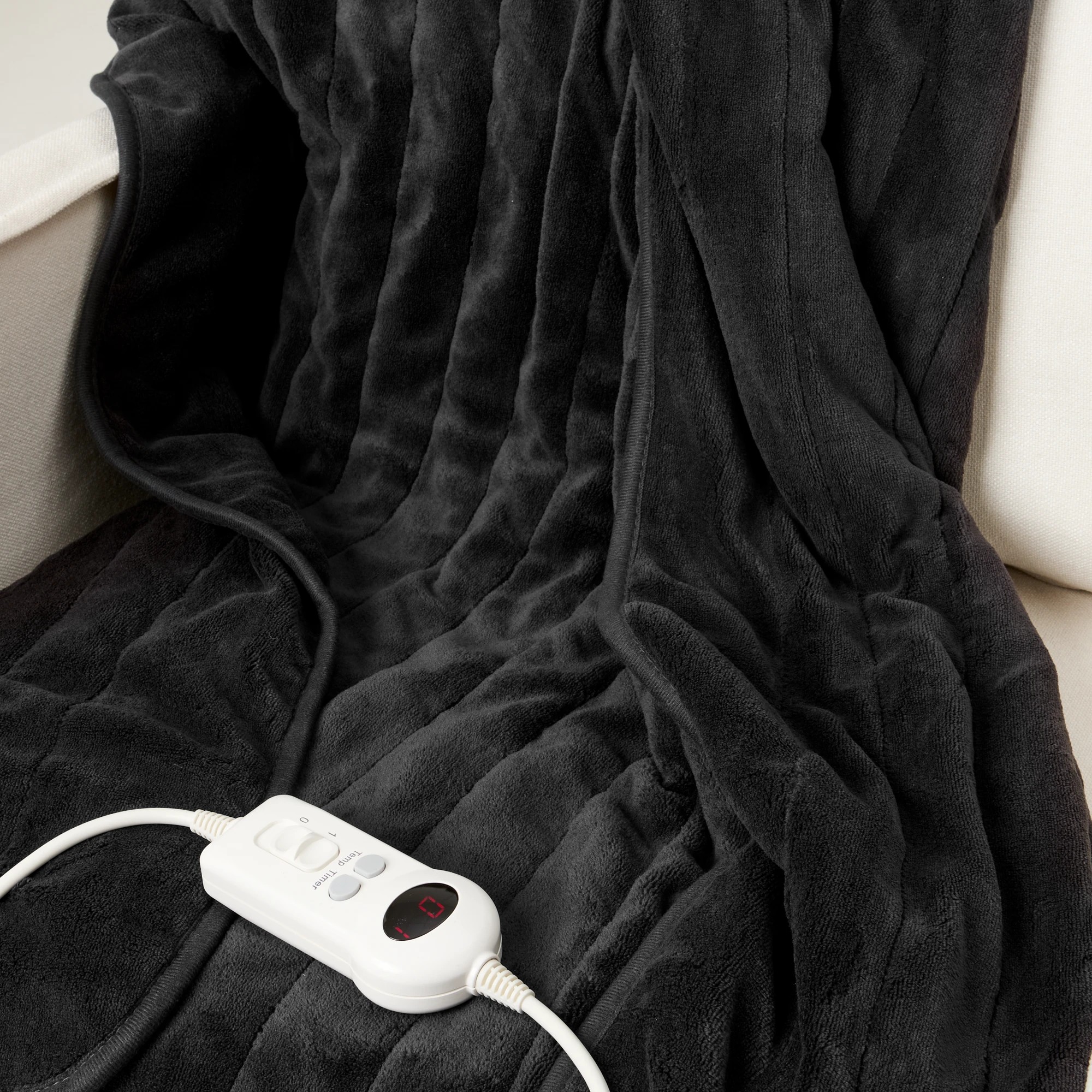 1 Heated Throw - Grey, 1 of 6