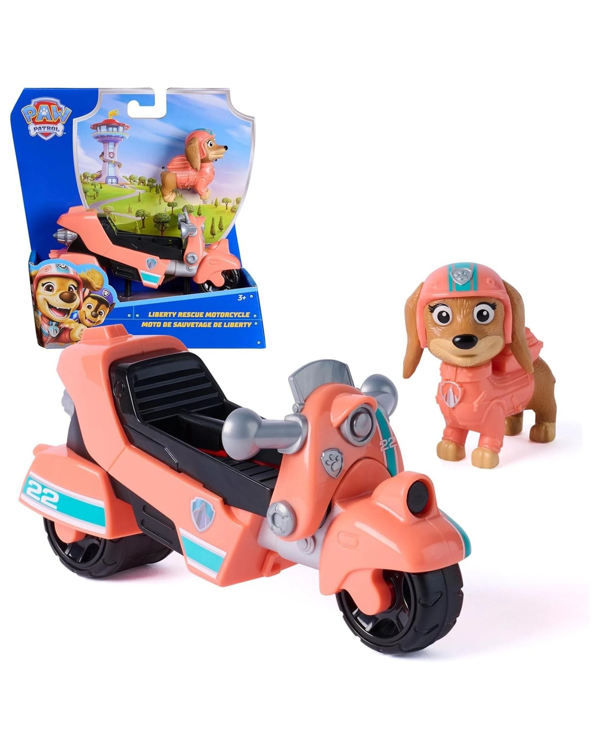 1 Paw Patrol Sustainable Basic Vehicle Liberty Rescue Motorcycle, 1 of 5