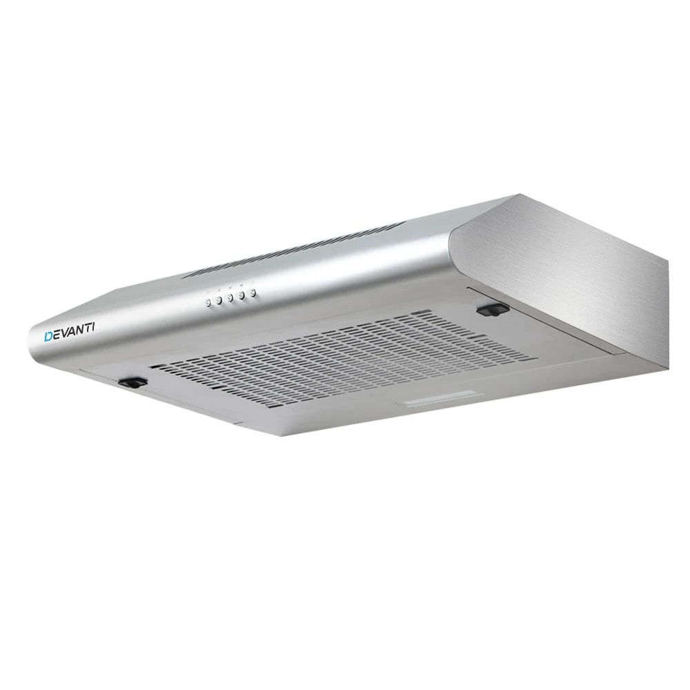 1 Devanti 600mm Range Hood 60cm Rangehood Stainless Steel - Silver, 1 of 7