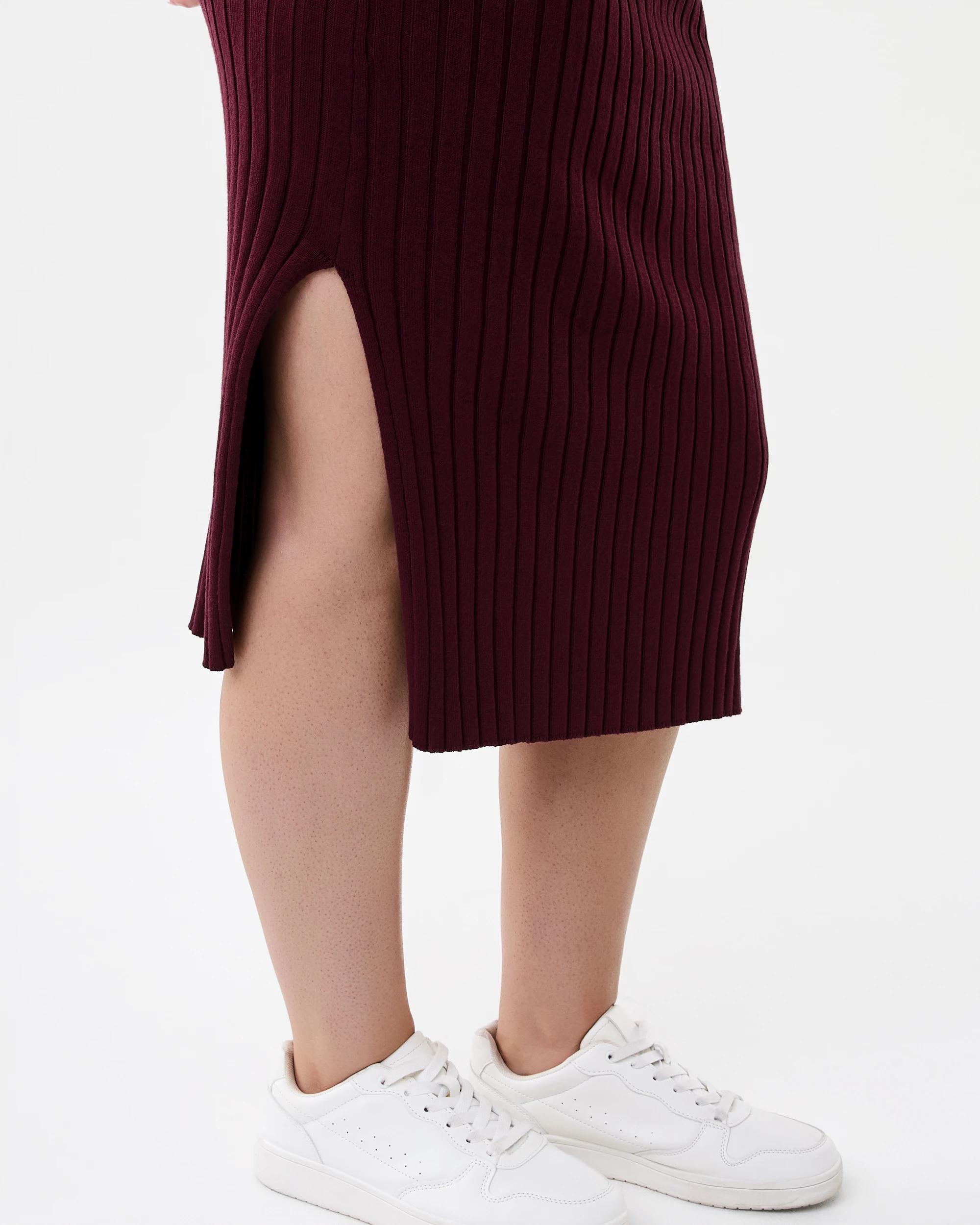 5 Maternity True Knit Dress Red Royale, 5 of 5