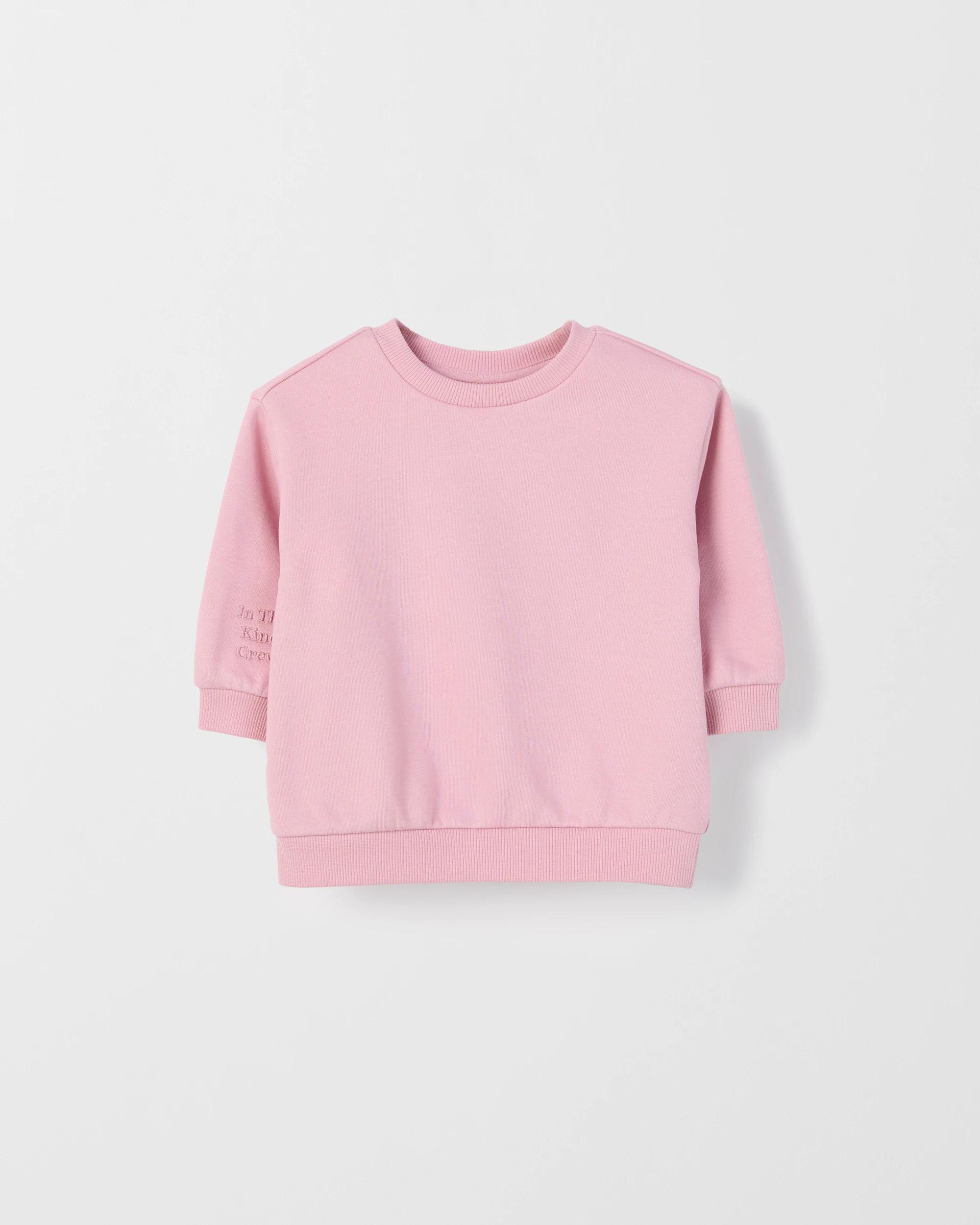 3 Target Baby Australian Cotton Blend Plain Jumper PLAIN PINK, 3 of 4