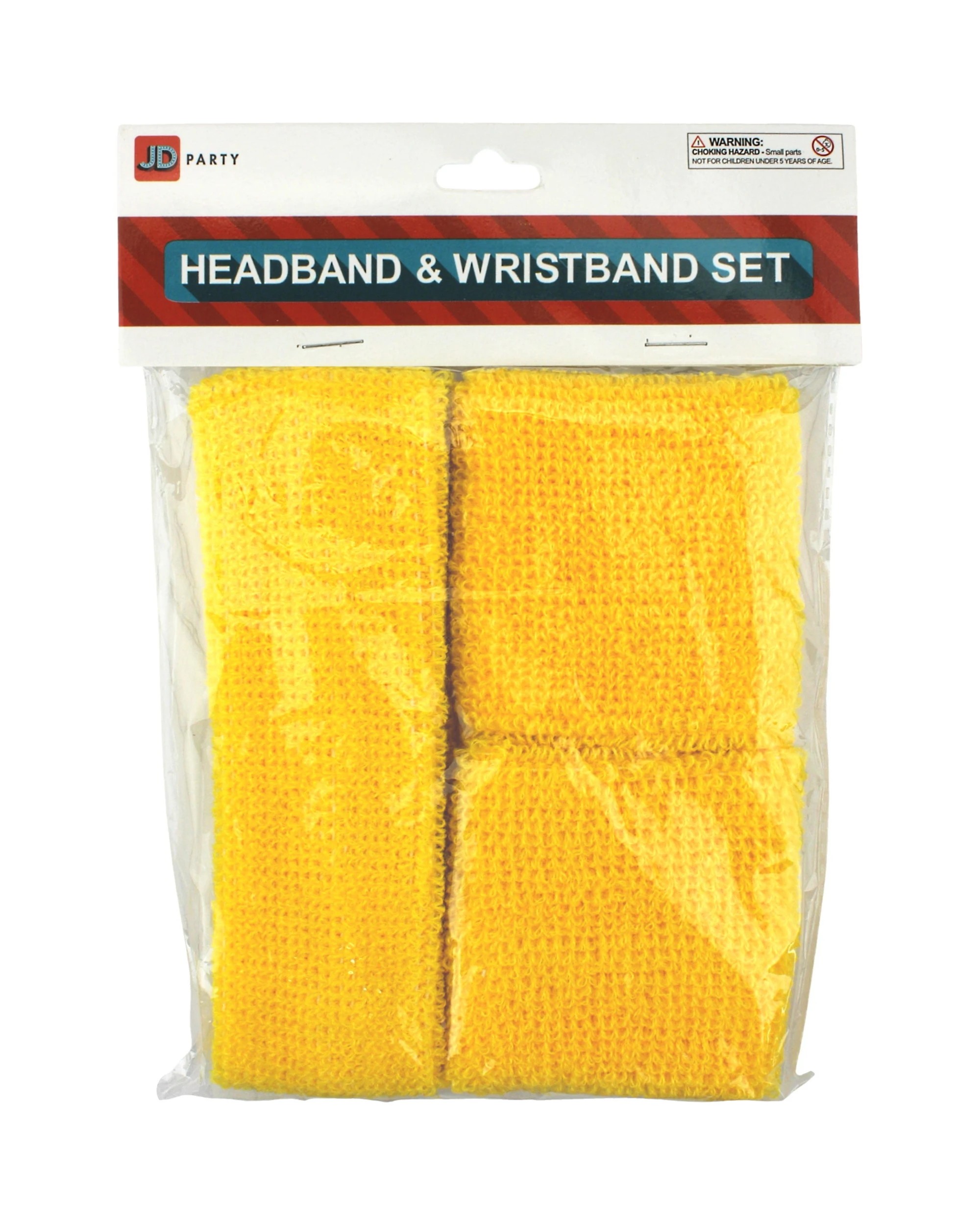 1 Partyrama Sweatband Set - Yellow, 1 of 1