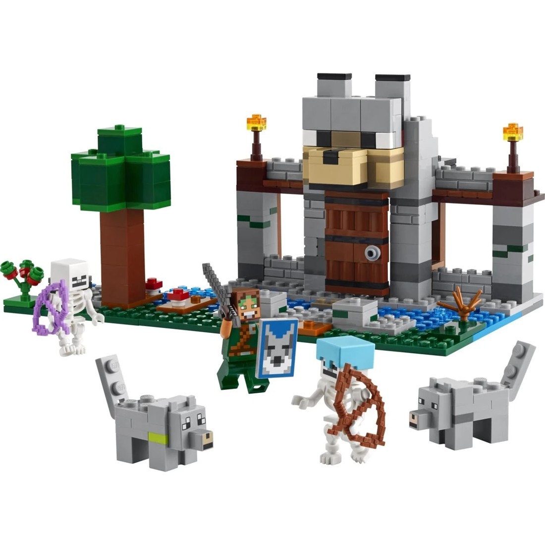 3 LEGO Minecraft The Wolf Stronghold Fortress Playset 21261, 3 of 11