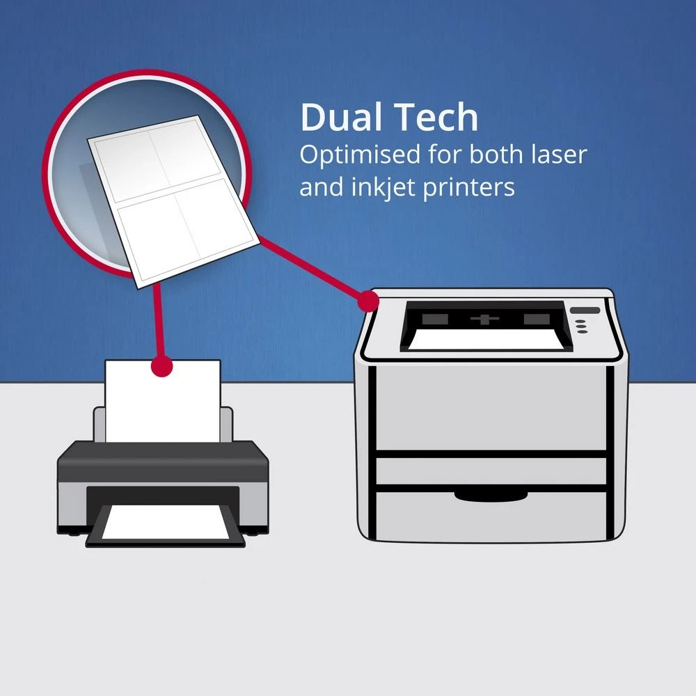 5 Avery 24UP Inkjet Laser Spine Filing Labels White 25 Sheets, 5 of 5