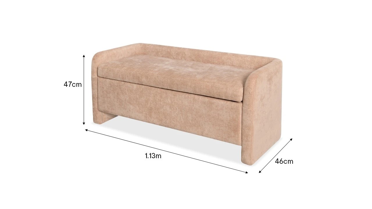 9 Lulu Storage Bench - Pink, 9 of 9