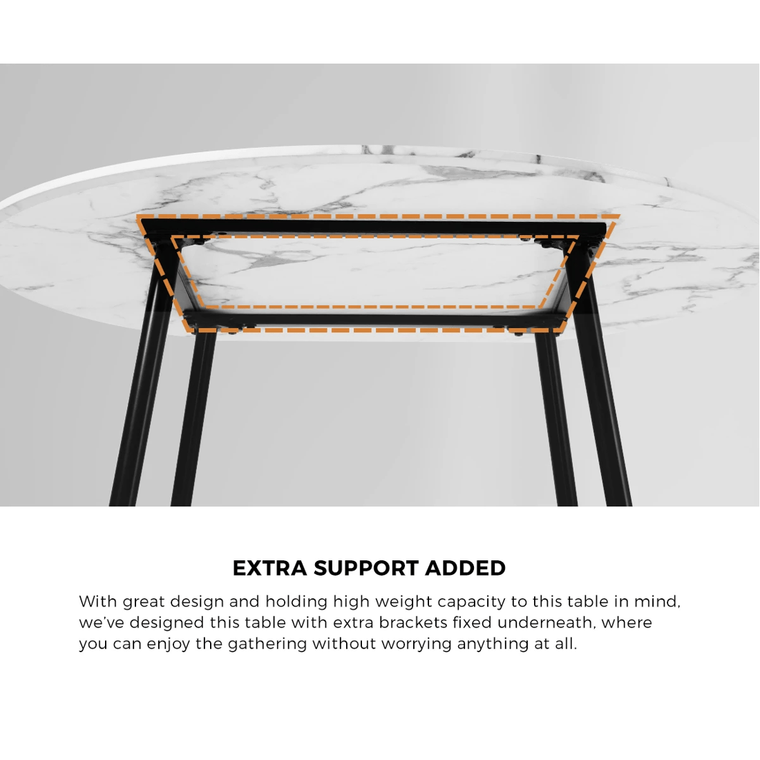 4 Oikiture 110cm Round Dining Table with 4PCS Dining Chairs Sherpa - Multi, 4 of 9