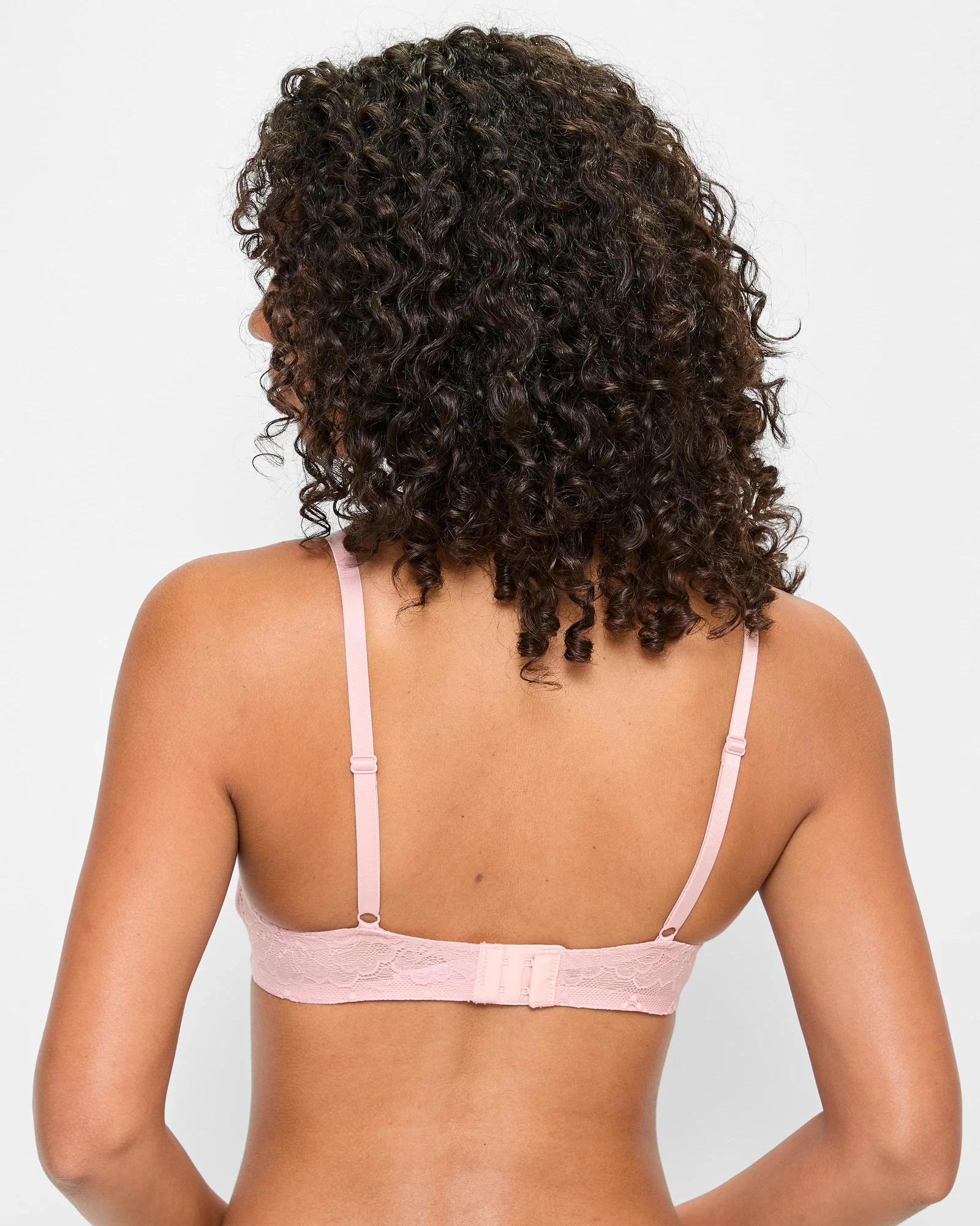 3 Target Womens Lace Wirefree Contour T-Shirt Bra SOFT ROSE PINK, 3 of 3