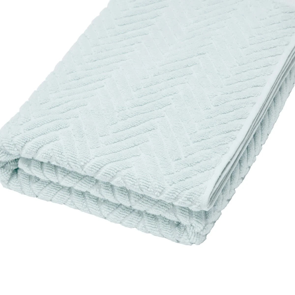 4 Chevron Cotton Bath Towel - Blue, 4 of 6