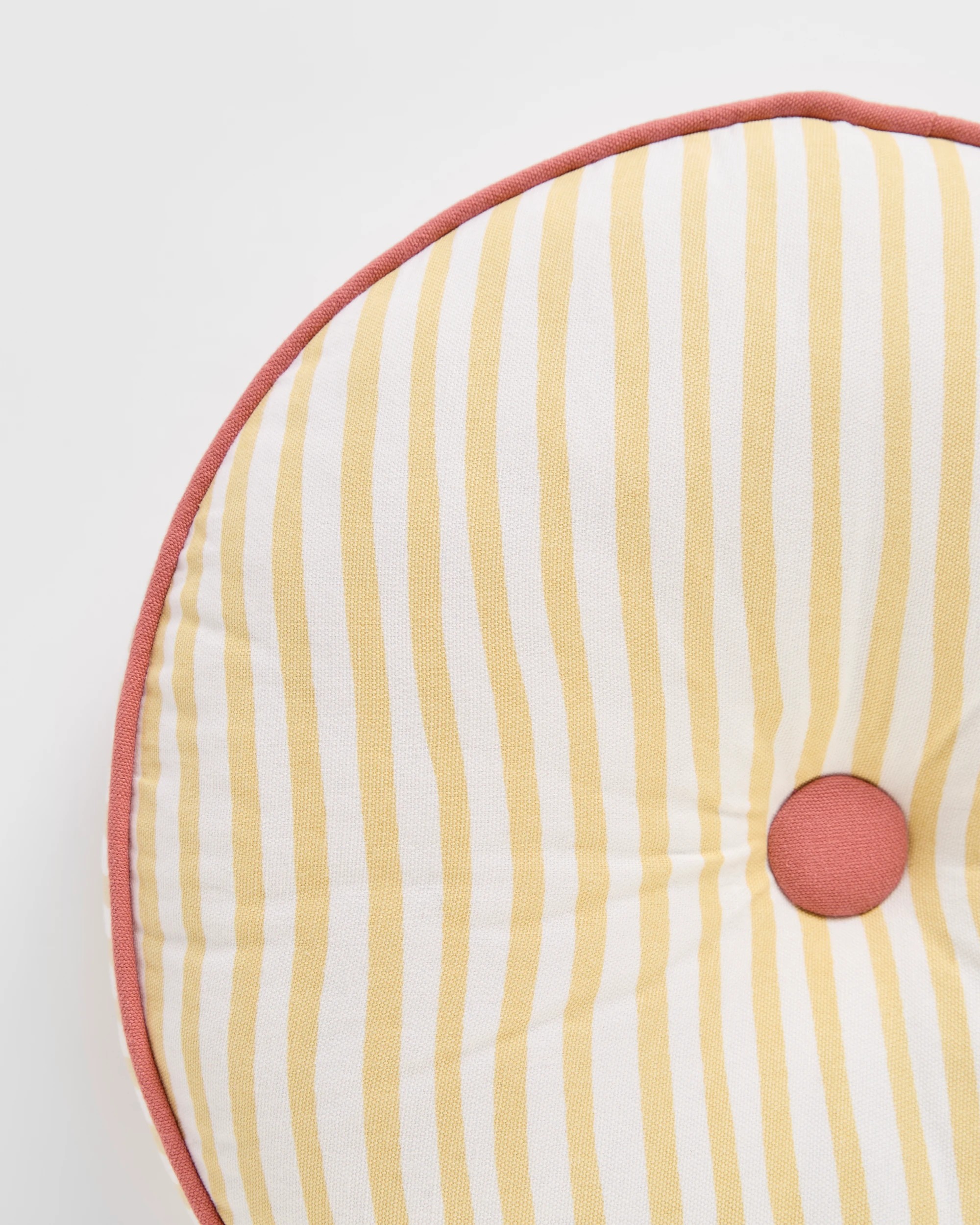 2 Target Alora Stripe Round Cushion - Yellow, 2 of 2