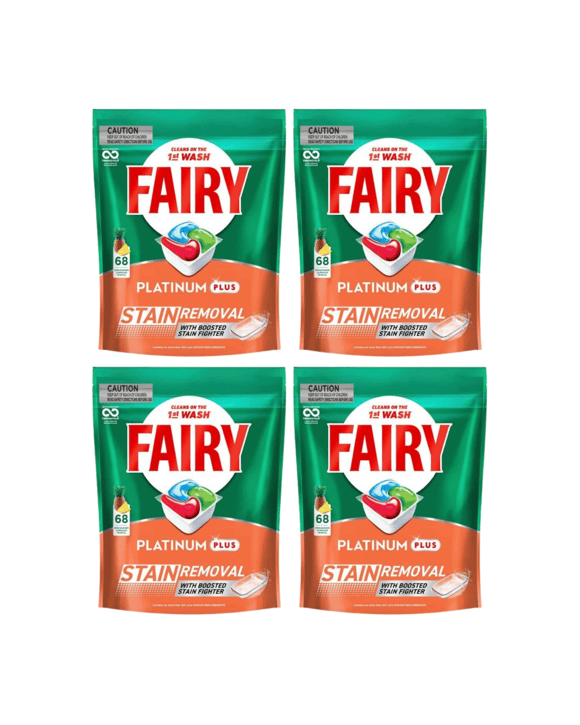 Fairy Platinum Plus Tropical Dishwasher Capsules 68 Pack x4 DATED 07/08/26