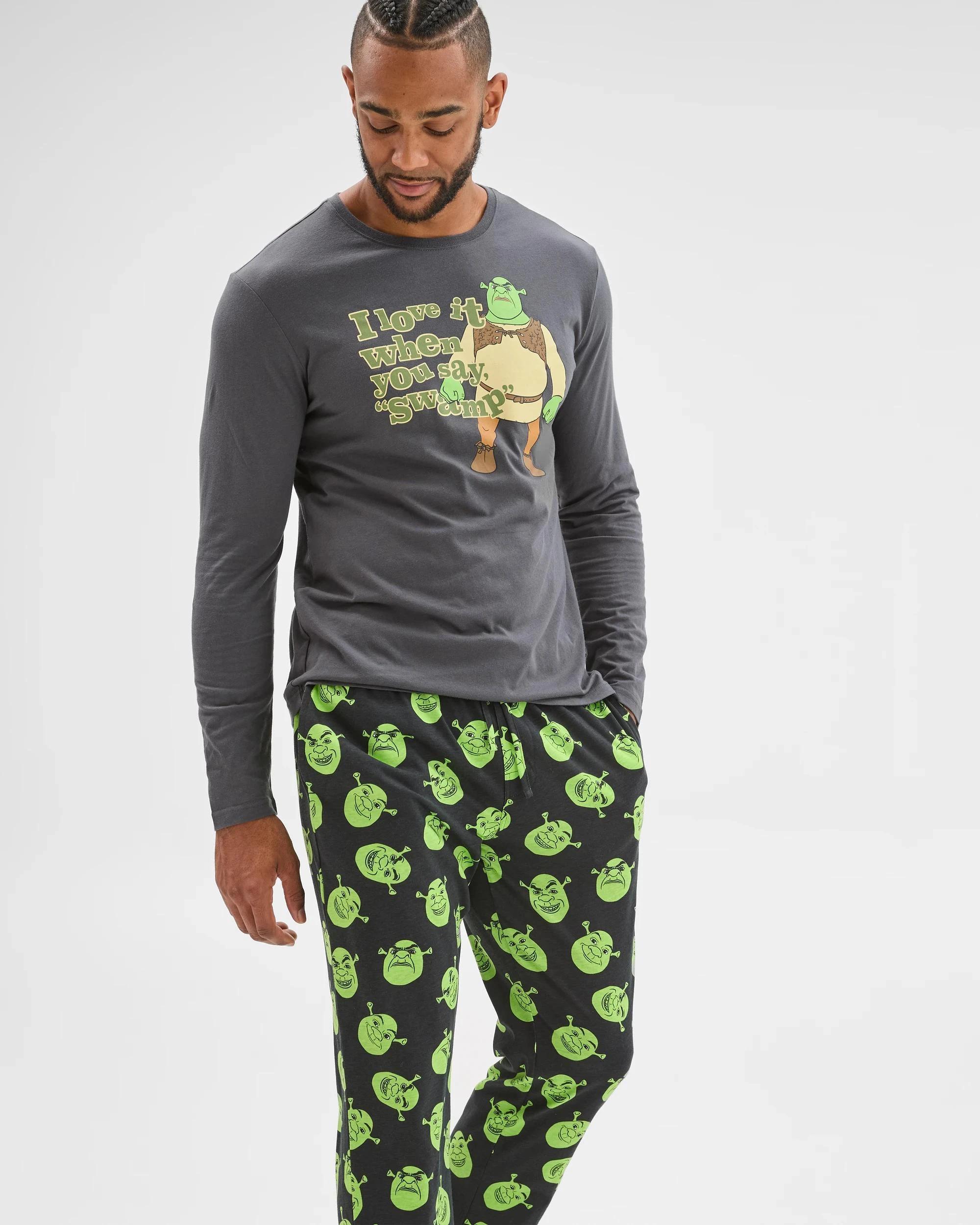 2 Target Man Shrek Knit Pyjama Set SHREK, 2 of 6
