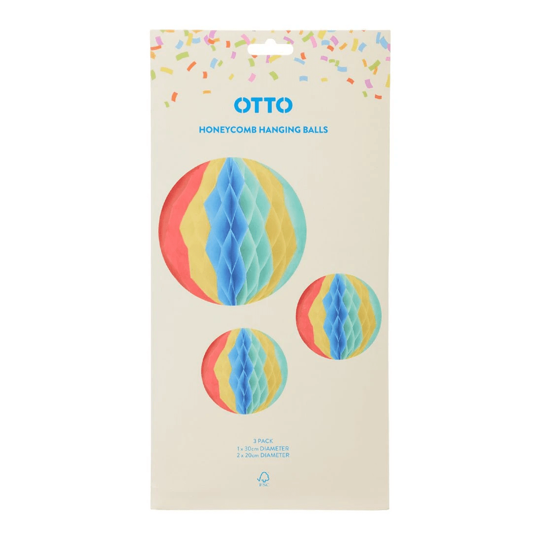 2 Otto Brights Honeycomb Balls 3 Pack, 2 of 4