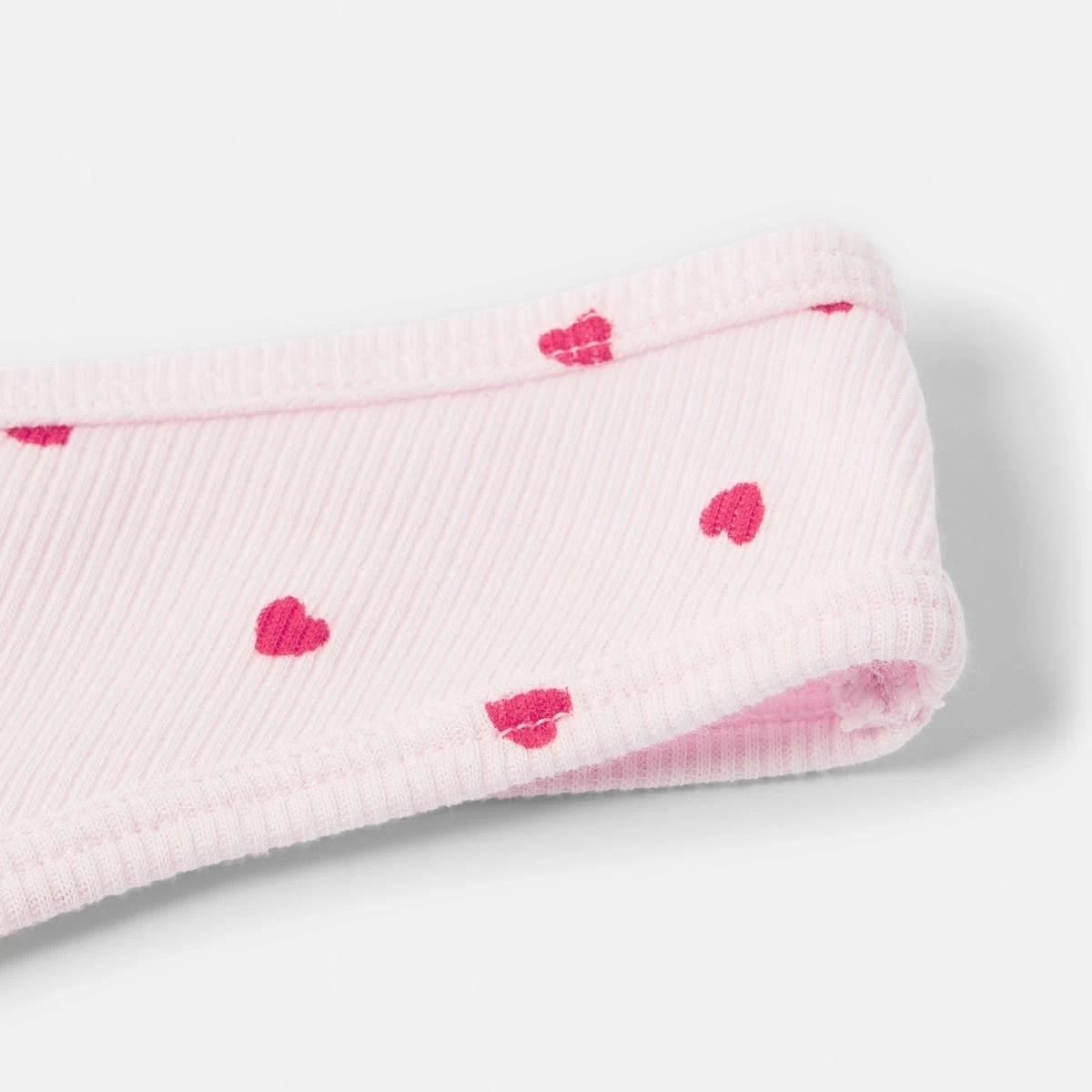 6 Ribbed G-string Briefs MINI HEARTS BALLERINA, 6 of 6