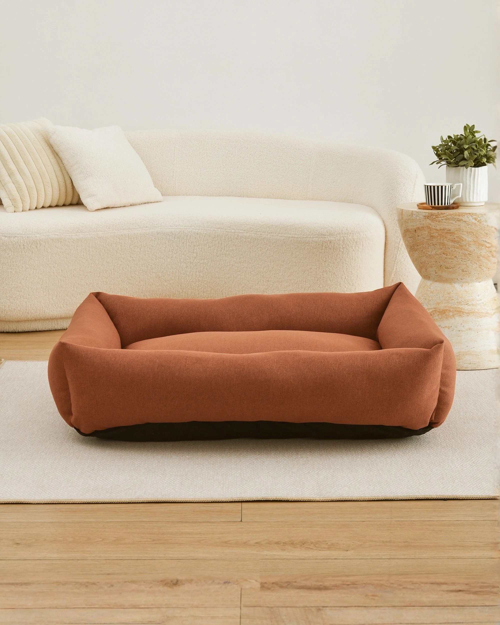 10 Charlie's Brooksy Woven Dog Bed Medium - Rust, 10 of 10
