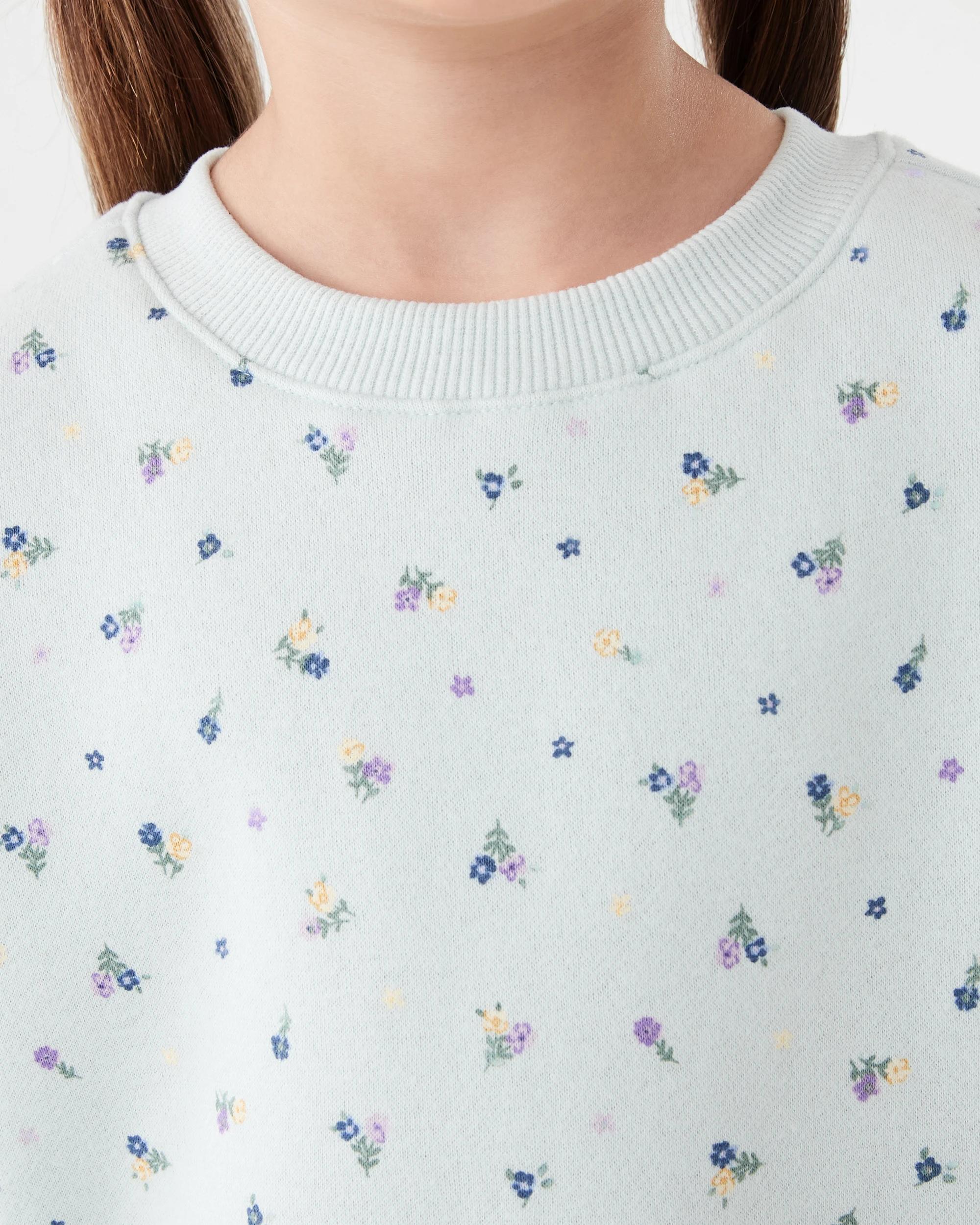 4 Oversized Crew Neck Top and Legging Set Blu Flrls, 4 of 7