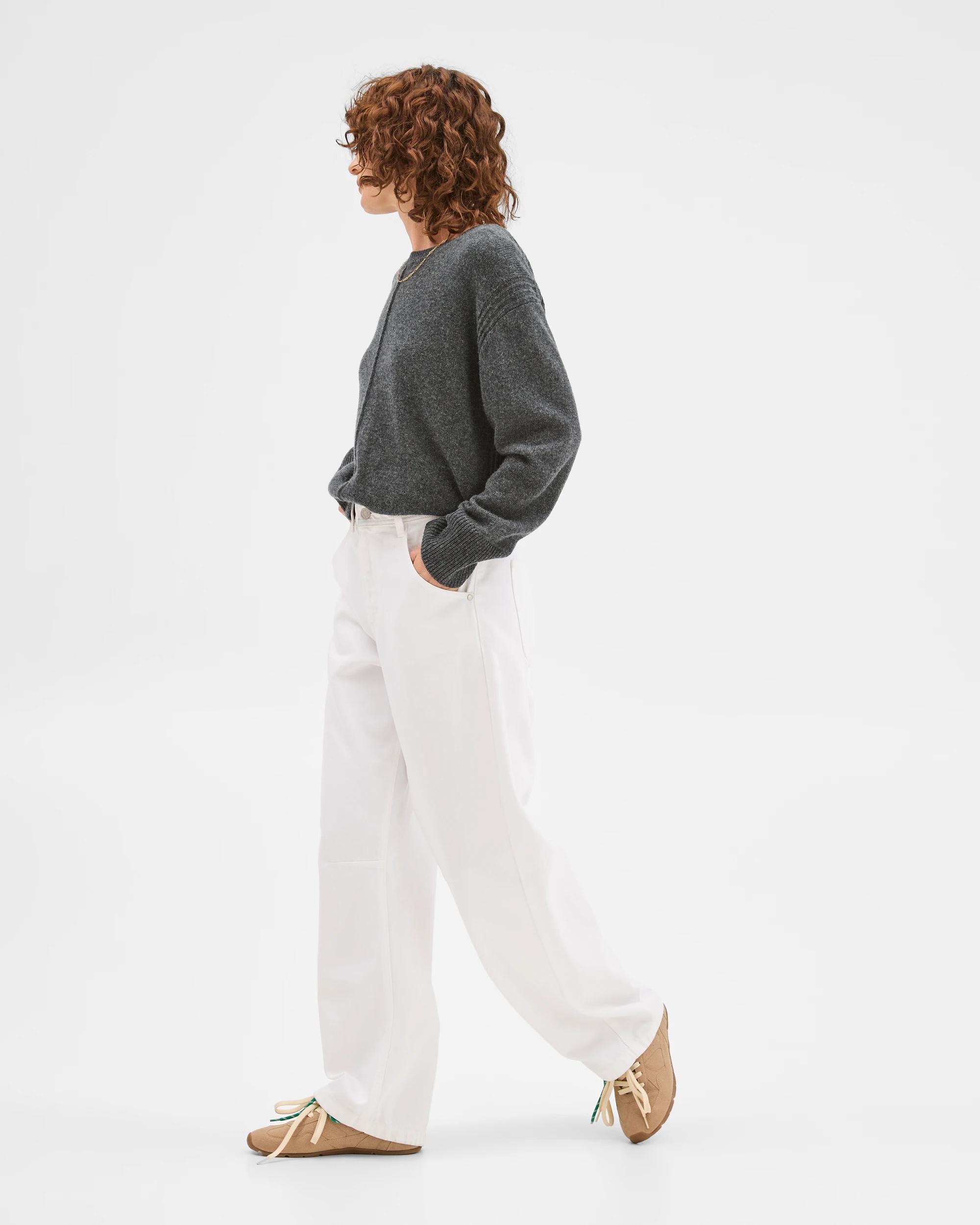 3 Target Denim Cate Relaxed Barrel Denim Jeans BLEACH WHITE, 3 of 7