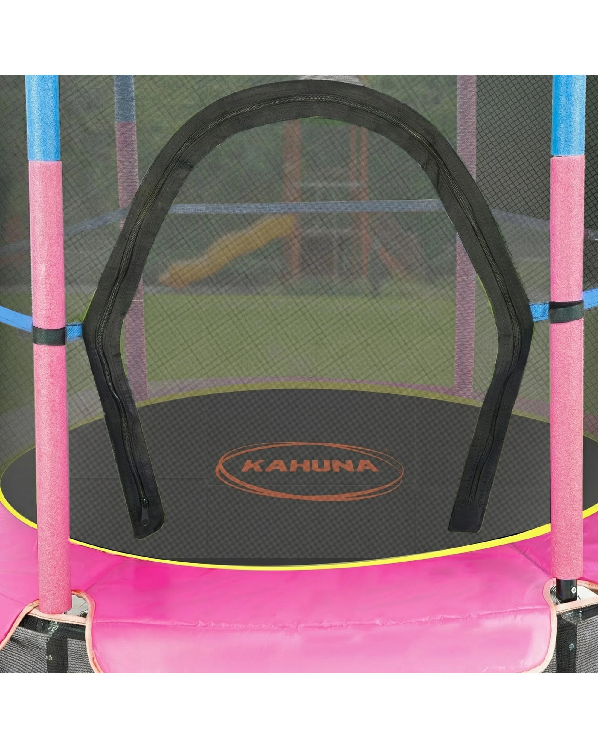 5 Kahuna 4.5ft Trampoline Round Free Safety Net Spring Pad Cover Mat Outdoor - Blue, 5 of 7