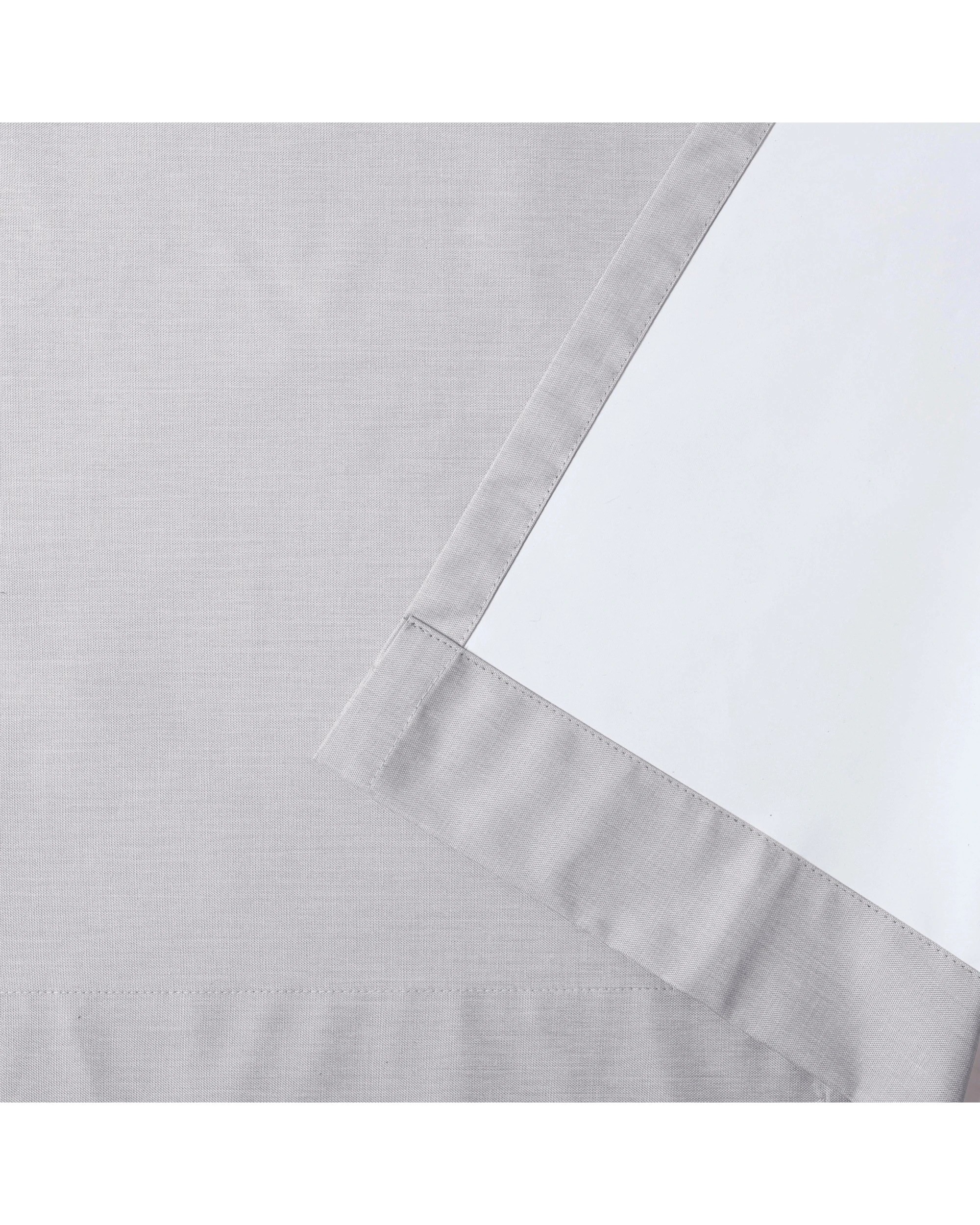 4 Sherwood Faux Linen 100% Blockout Eyelet Curtain Pair 180x223cm - Grey, 4 of 5