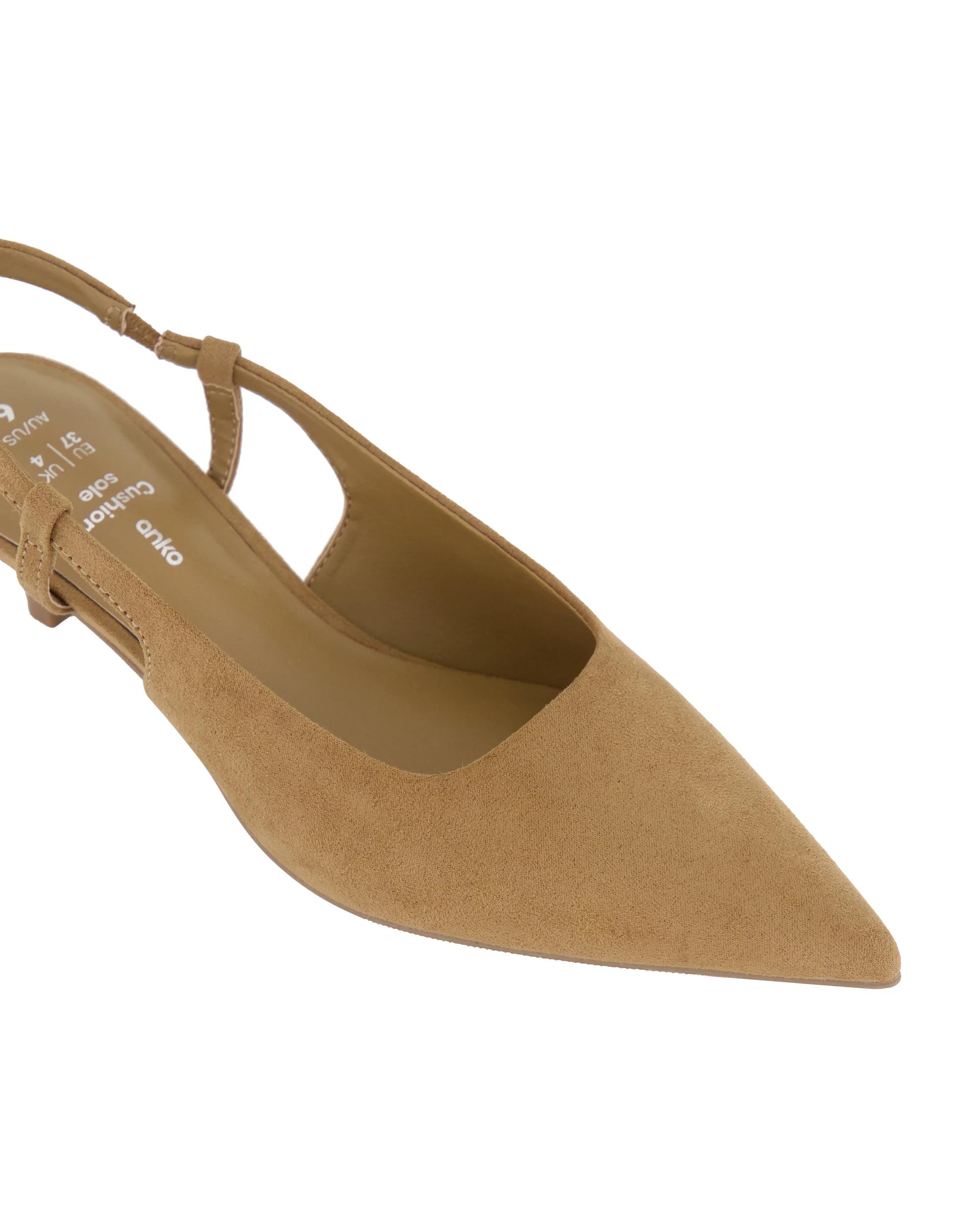 5 Slingback Kitten Heels Taupe, 5 of 5
