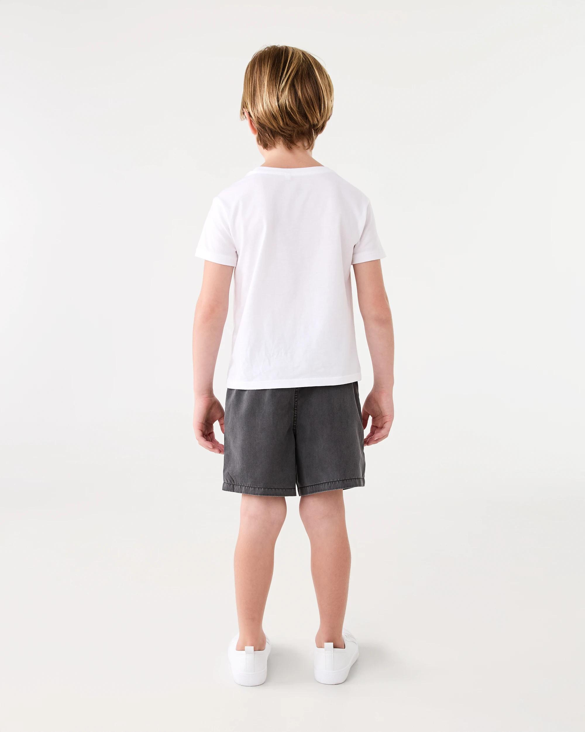 6 Washed Shorts Blk Washed, 6 of 6