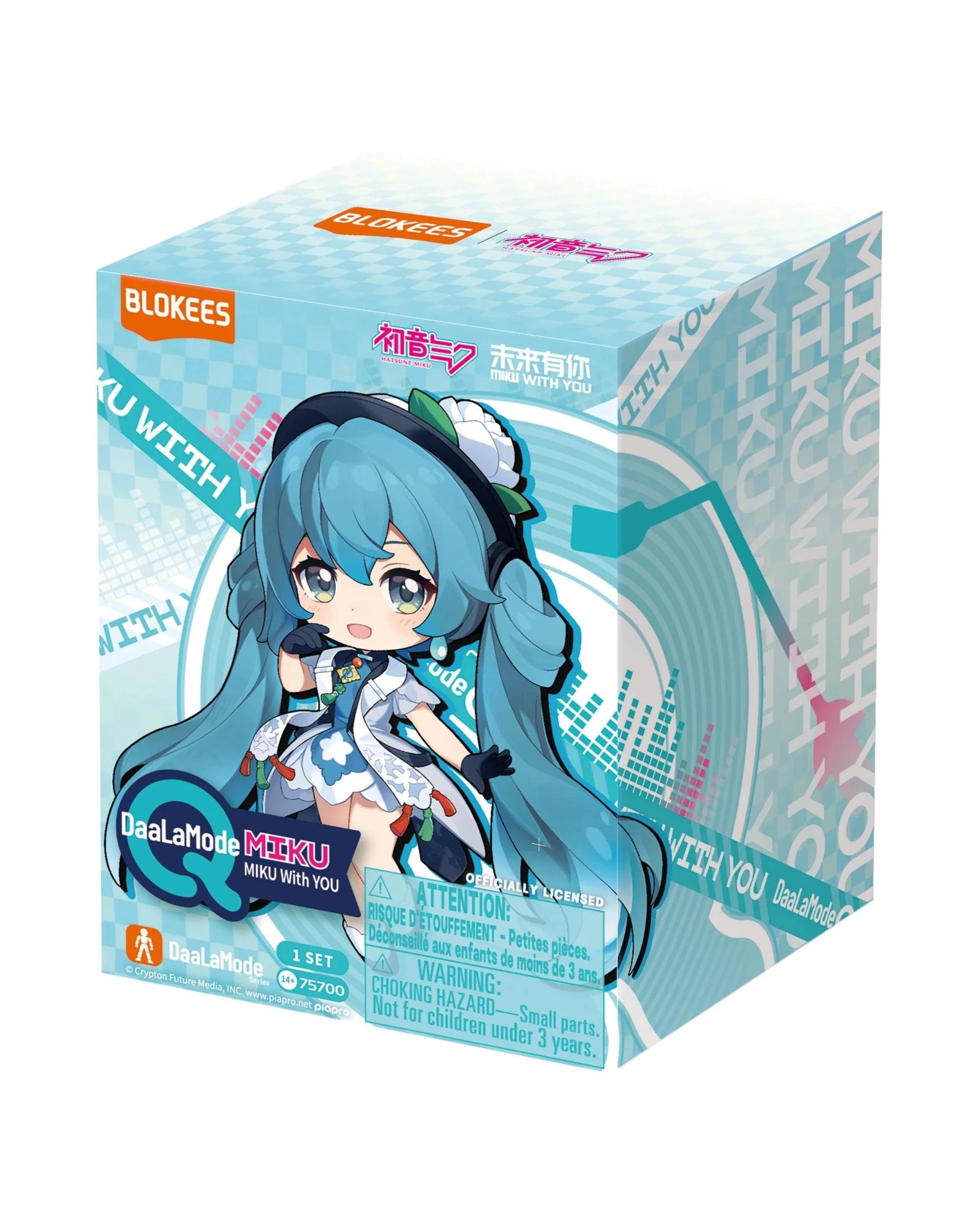 3 Blokees Hatsune Miku DaaLaMode Q Series MikuWithYou Blind Box Full Case Set of 6, 3 of 10
