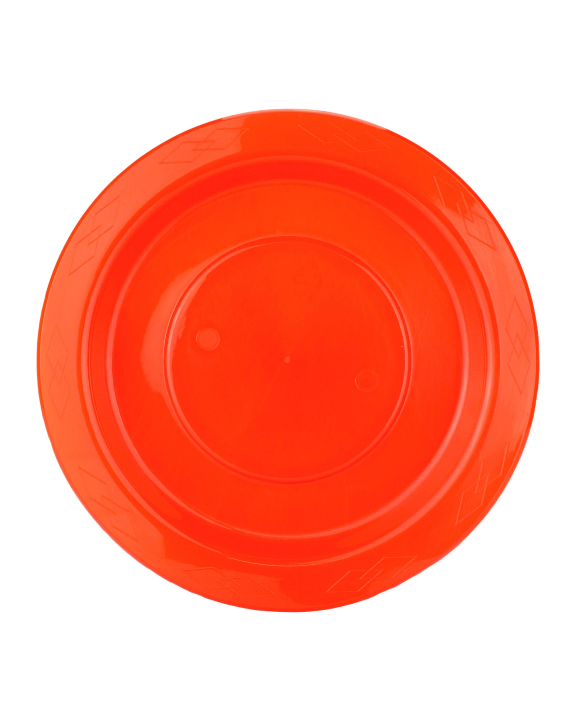 1 Alpen 18cm Plastic Reusable Plates Pack of 20 - Orange, 1 of 3